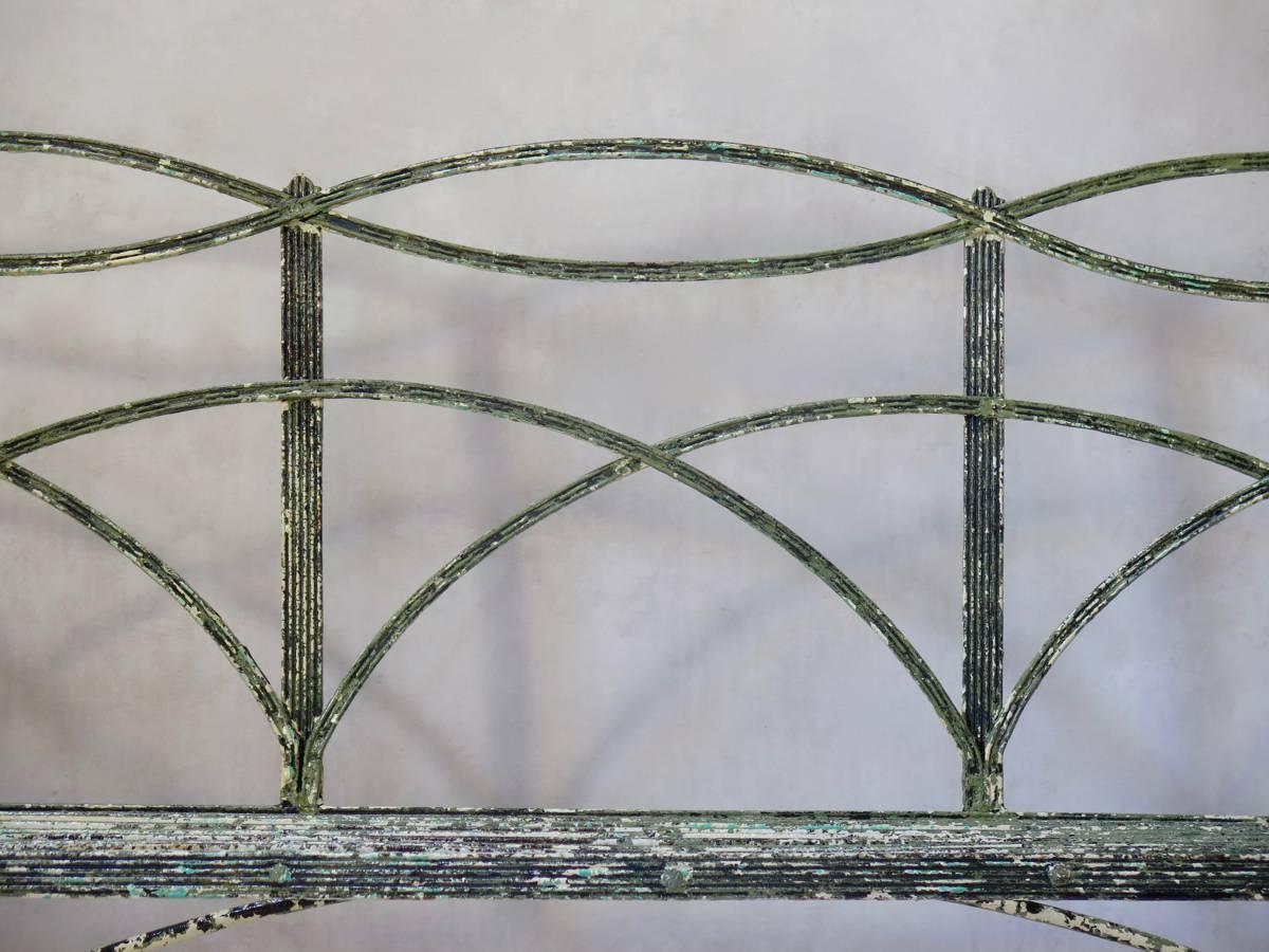 French Regency Iron Bench, England, Early 19th Century