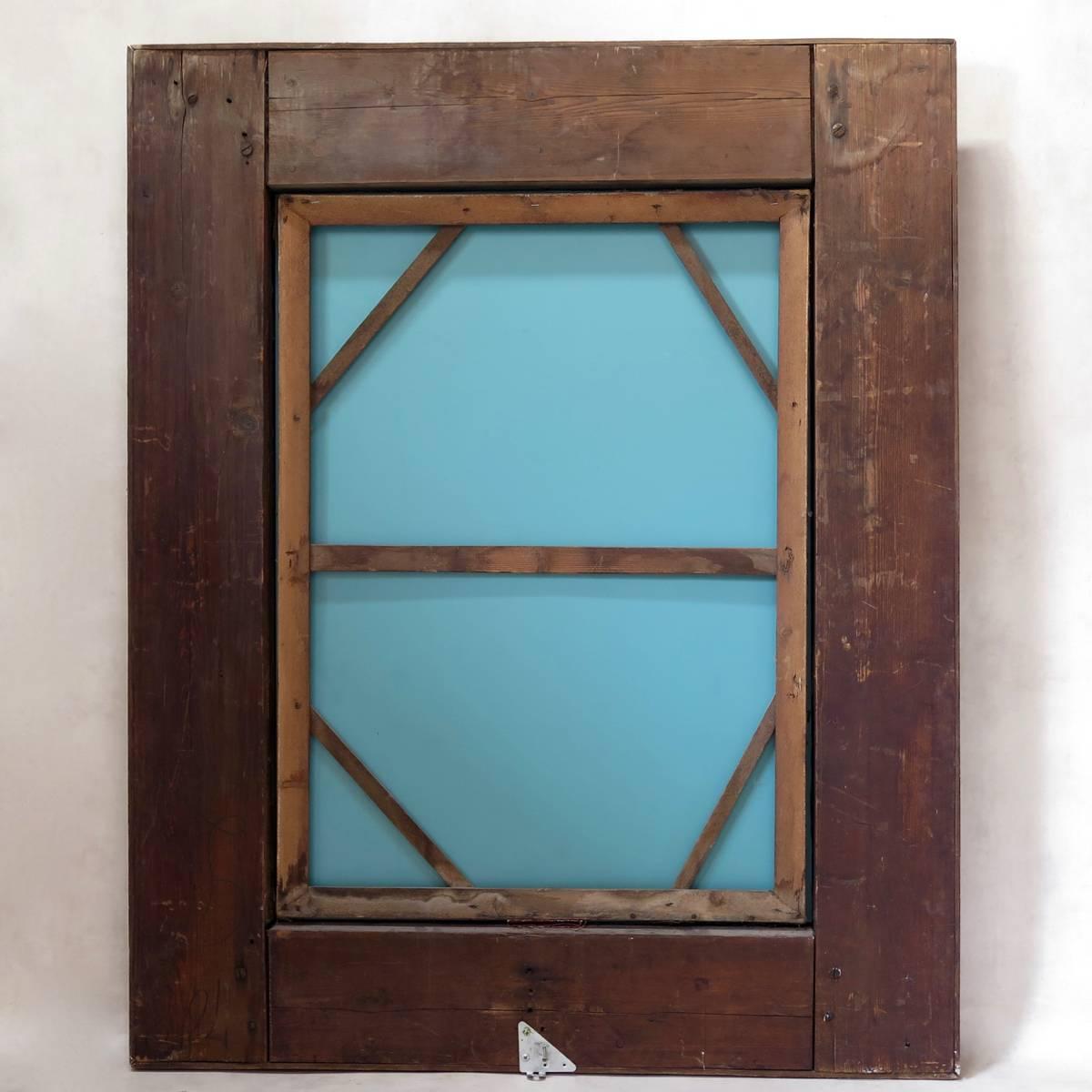 Specchio intagliato in Oak Oak e velluto Napoleone III, Francia, XIX secolo in vendita 2