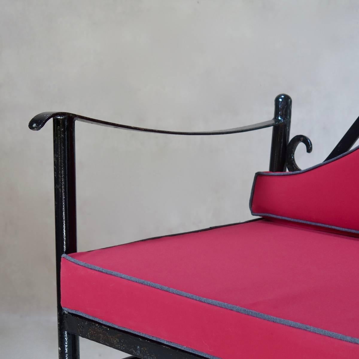 Canvas Pair of French 1950s Settees For Sale
