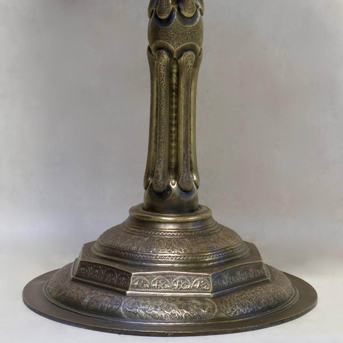 Lebanese Copper Gueridon, Early 20th Century For Sale 3