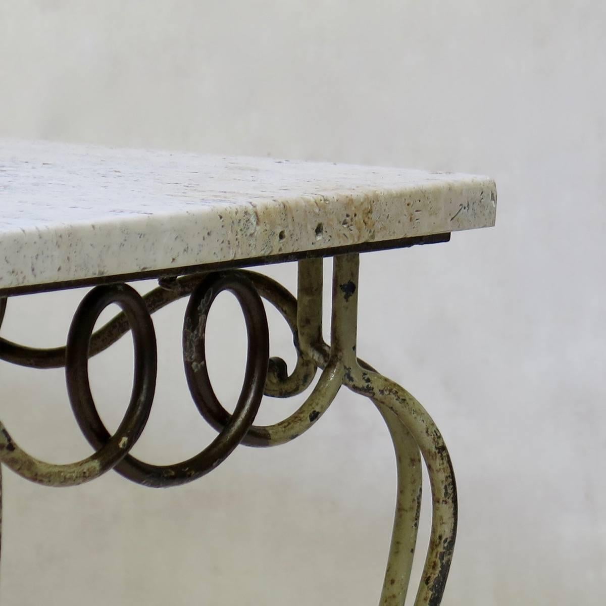French, 1940s Coffee Table In Distressed Condition In Isle Sur La Sorgue, Vaucluse