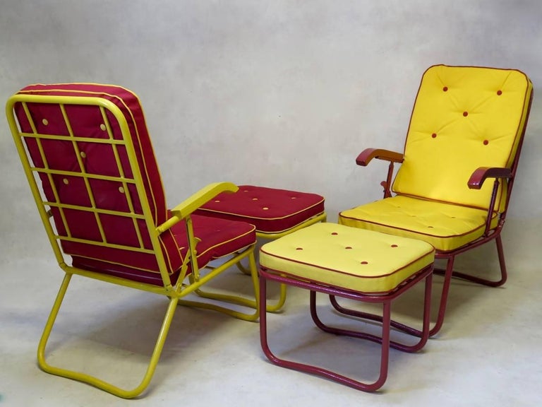 French 1950s Sun Loungers For Sale at 1stDibs