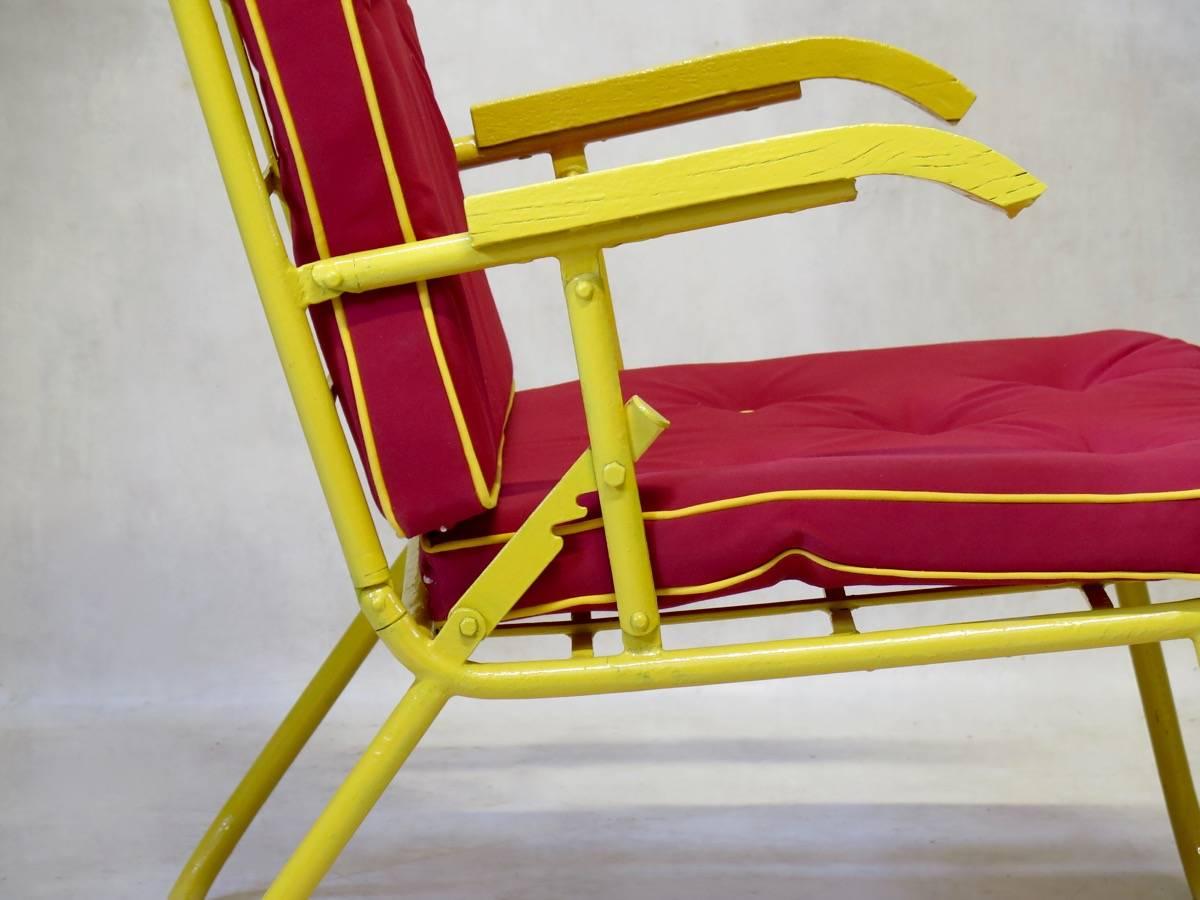 Mid-Century Modern French 1950s Sun Loungers