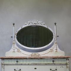 Louis XVI Style Chest of Drawers with Mirror, France, circa 1920s