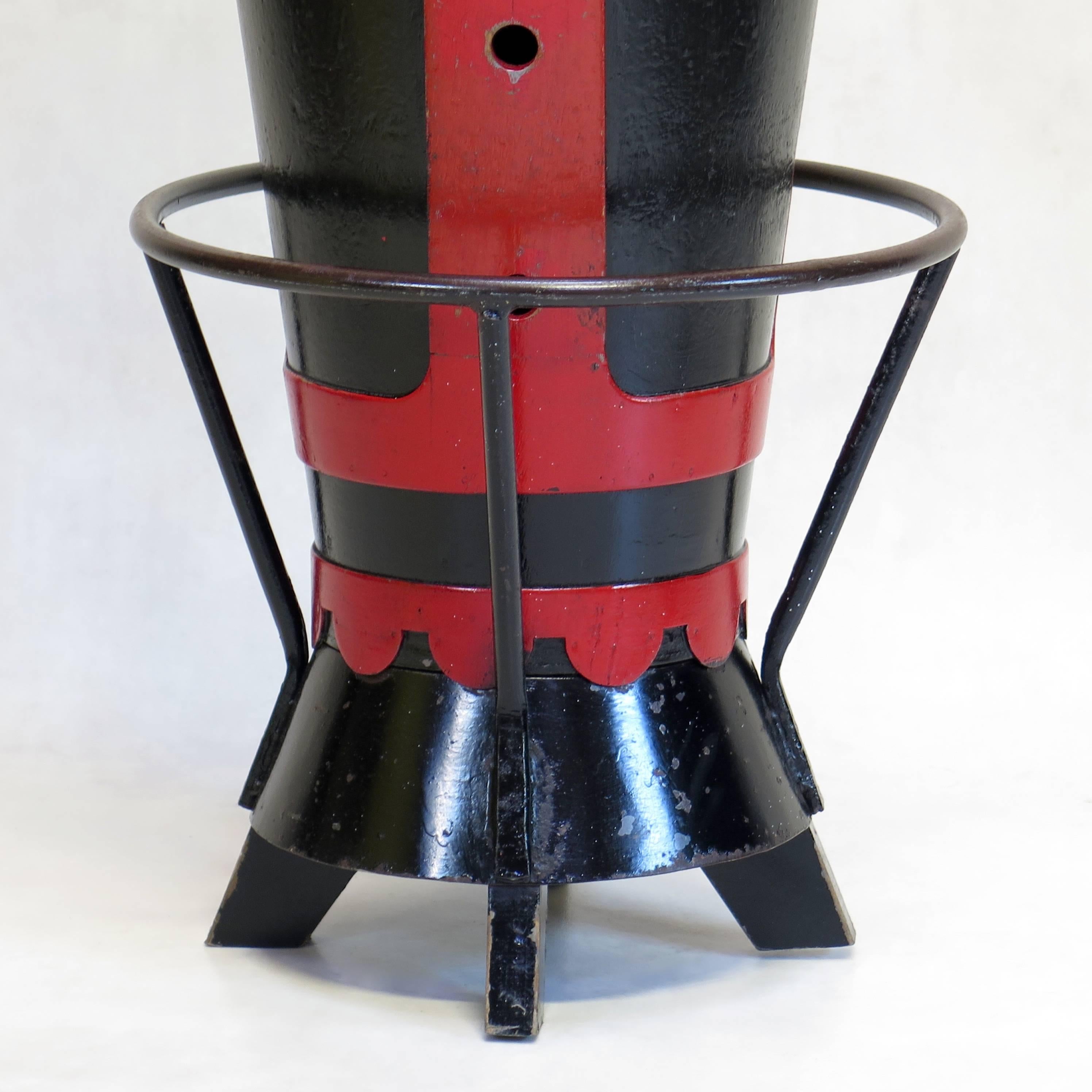20th Century Set of Six Funky Bar Stools, France, circa 1950s