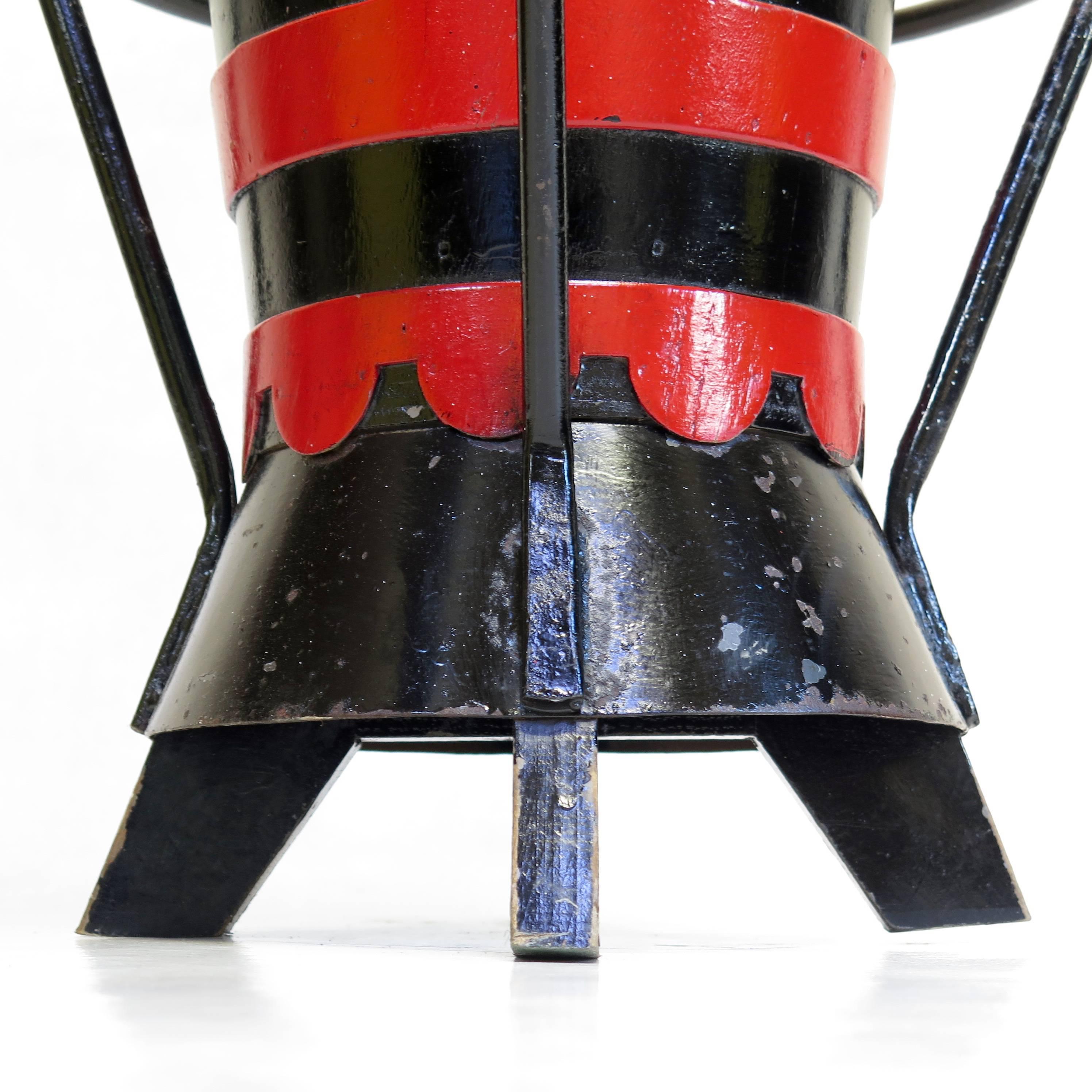 Set of Six Funky Bar Stools, France, circa 1950s 1