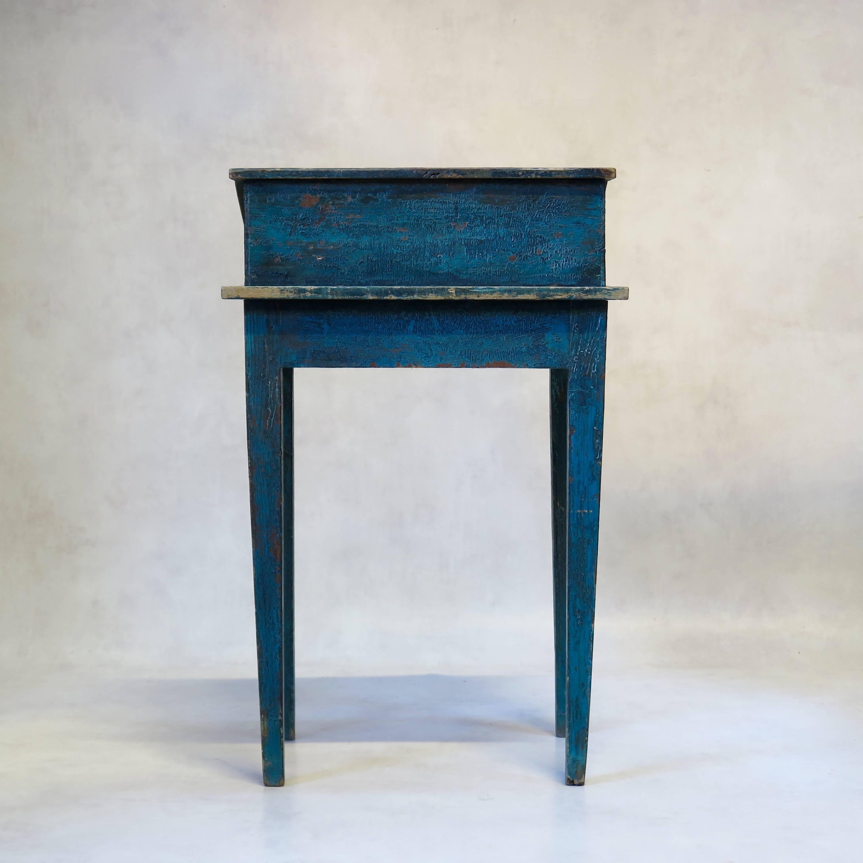 Painted Writing Desk, France, circa 1850s 3