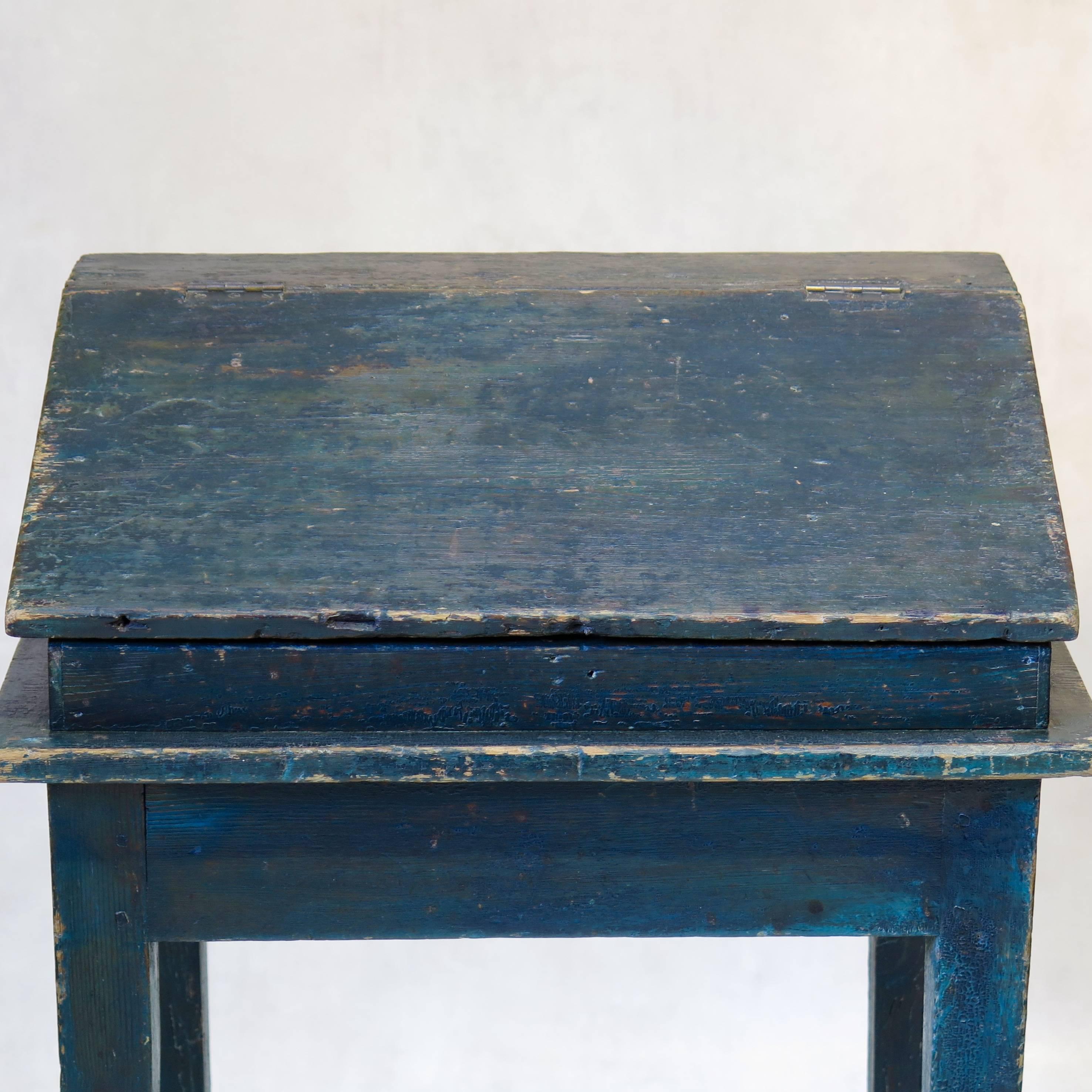 19th Century Painted Writing Desk, France, circa 1850s