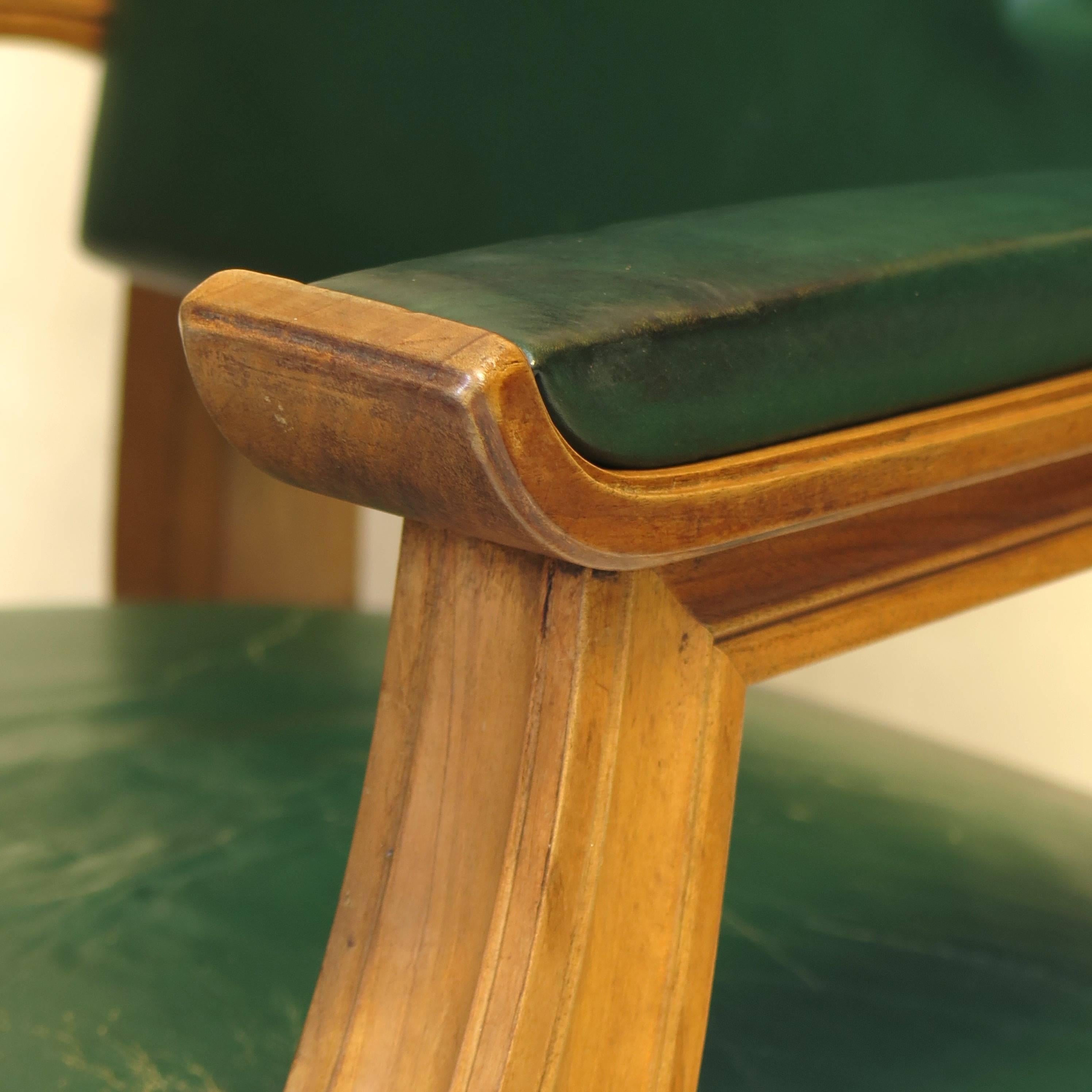 20th Century French 1940s Neoclassical Style Desk Chair For Sale