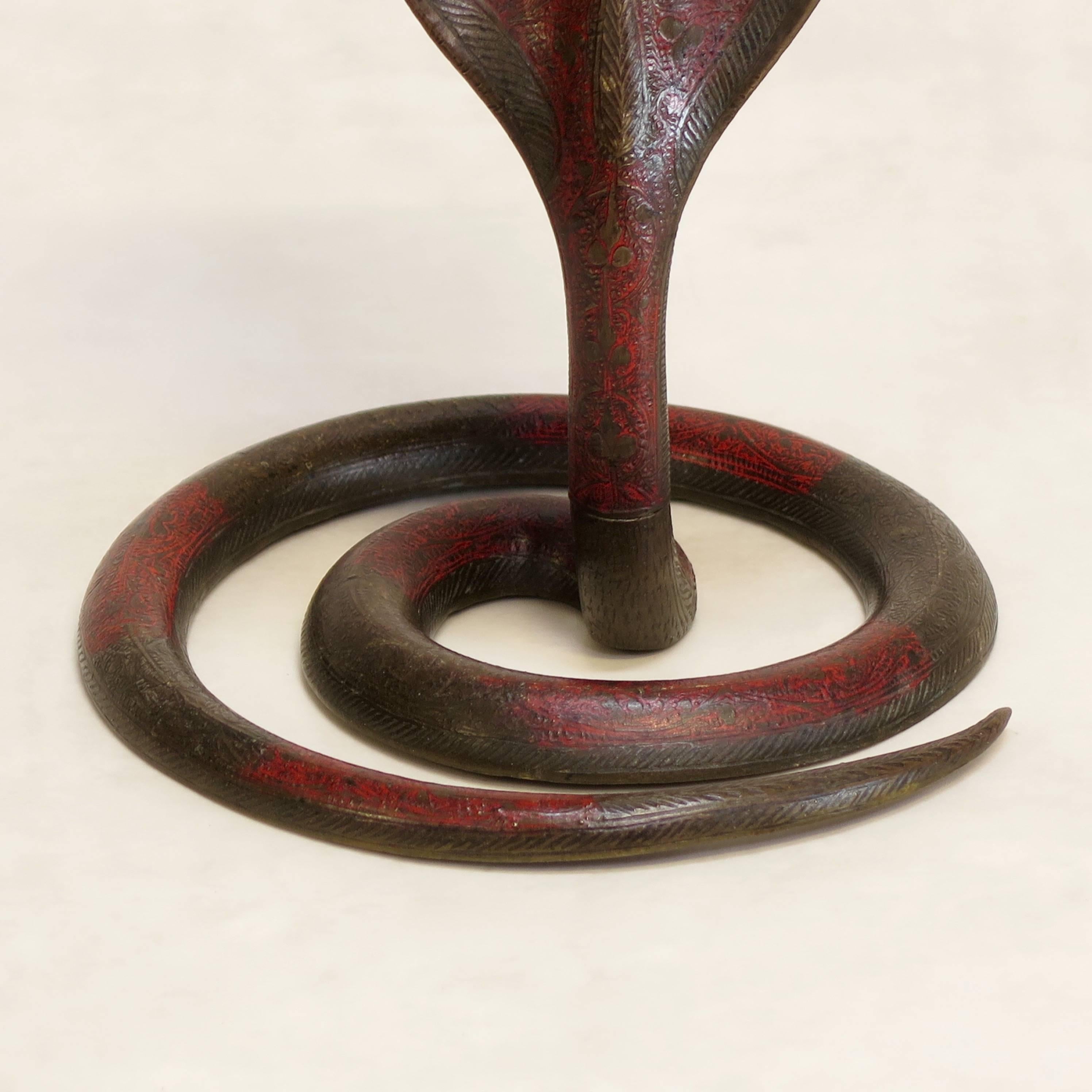 Pair of Cobra Candle Holders - France, Circa 1920s For Sale 2
