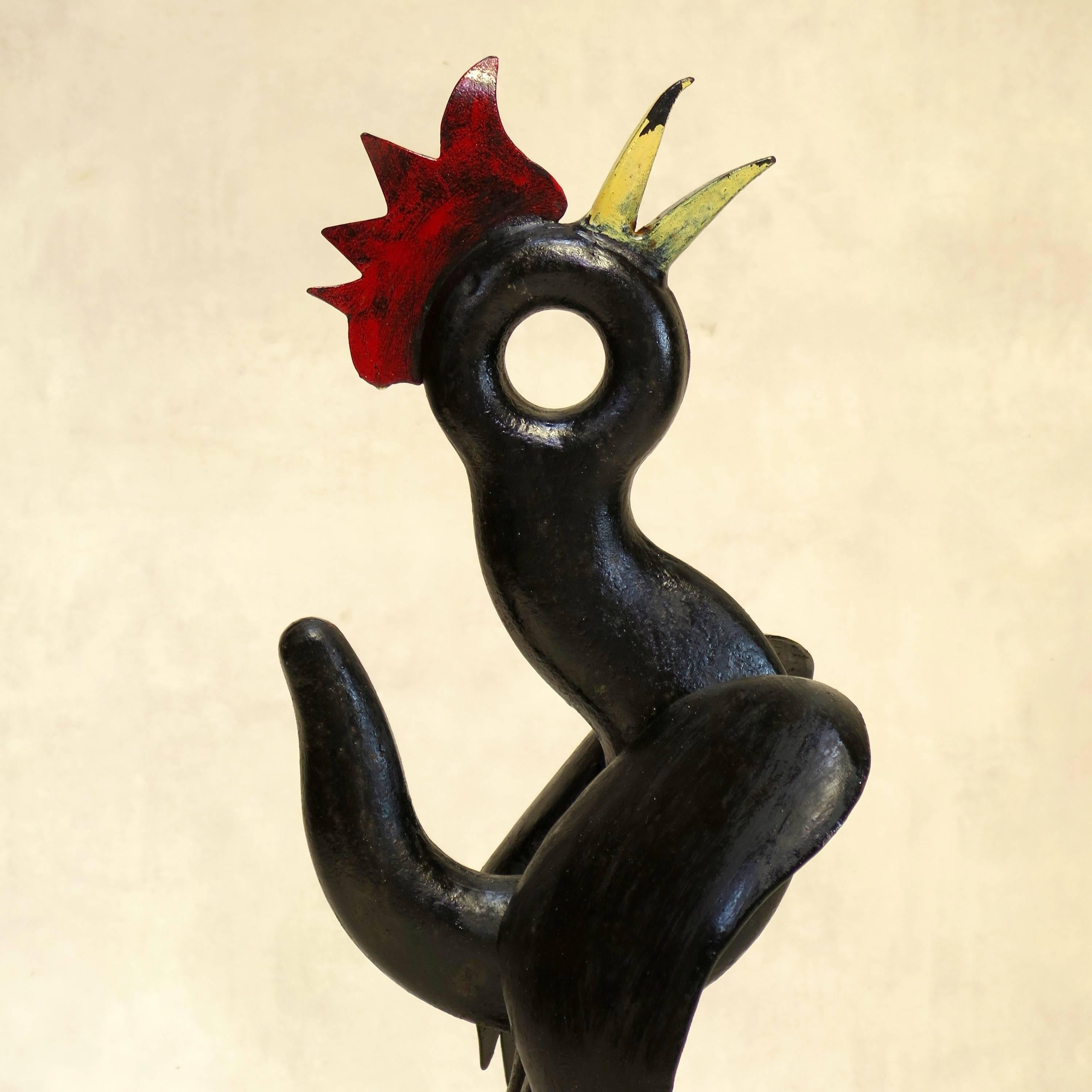 Rooster-Skulptur, Unikat, Frankreich, ca. 1960er Jahre (Volkskunst) im Angebot