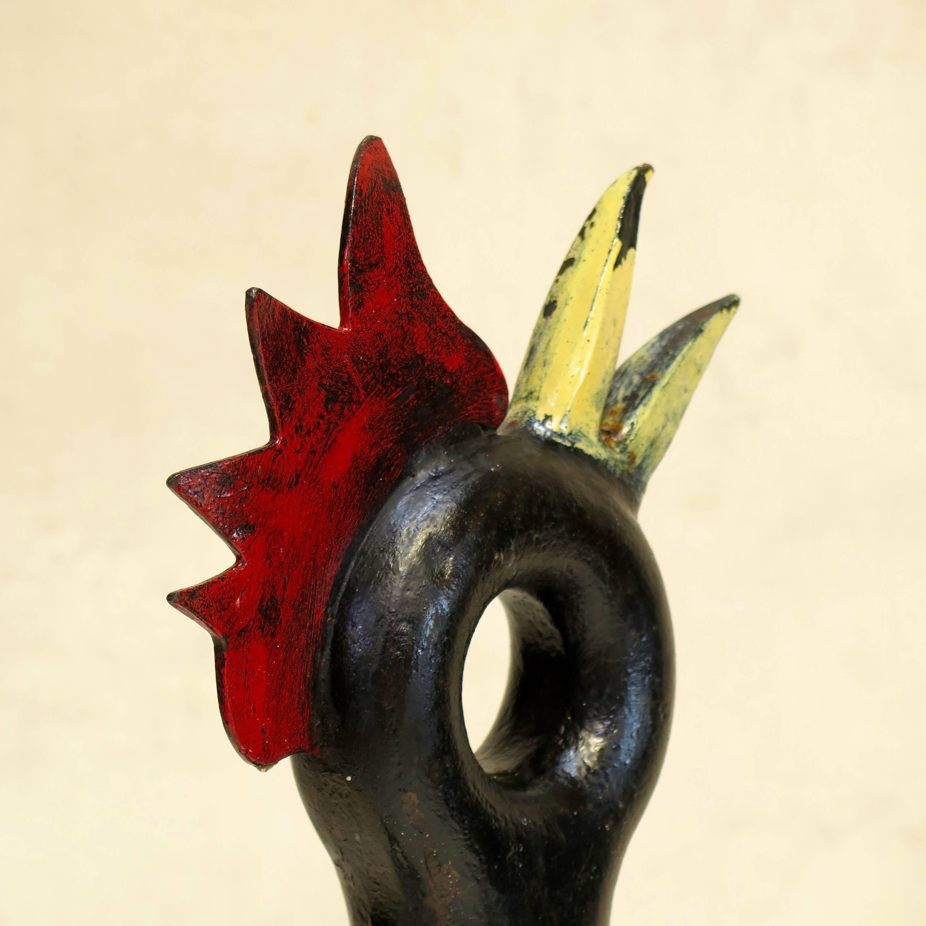 20th Century One-of -a-Kind Rooster Sculpture - France, Circa 1960s For Sale