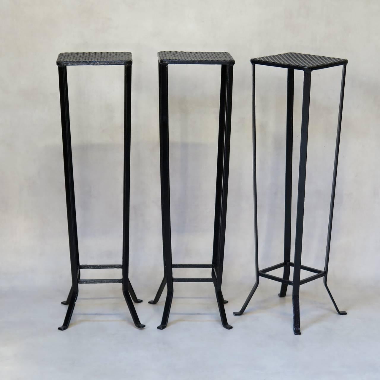 French Collection of 9 Iron Plant Stands - France, 1950s