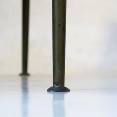 Small Square Bronze and Black Marble Coffee Table, France, circa 1950s