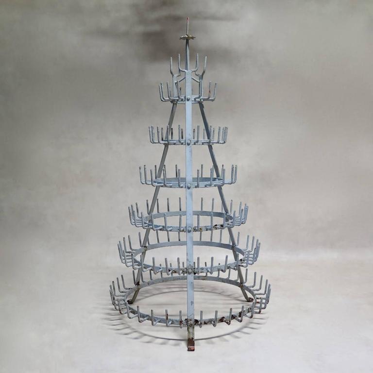 Large Painted Iron Bottle Tree, France, 1800s at 1stDibs