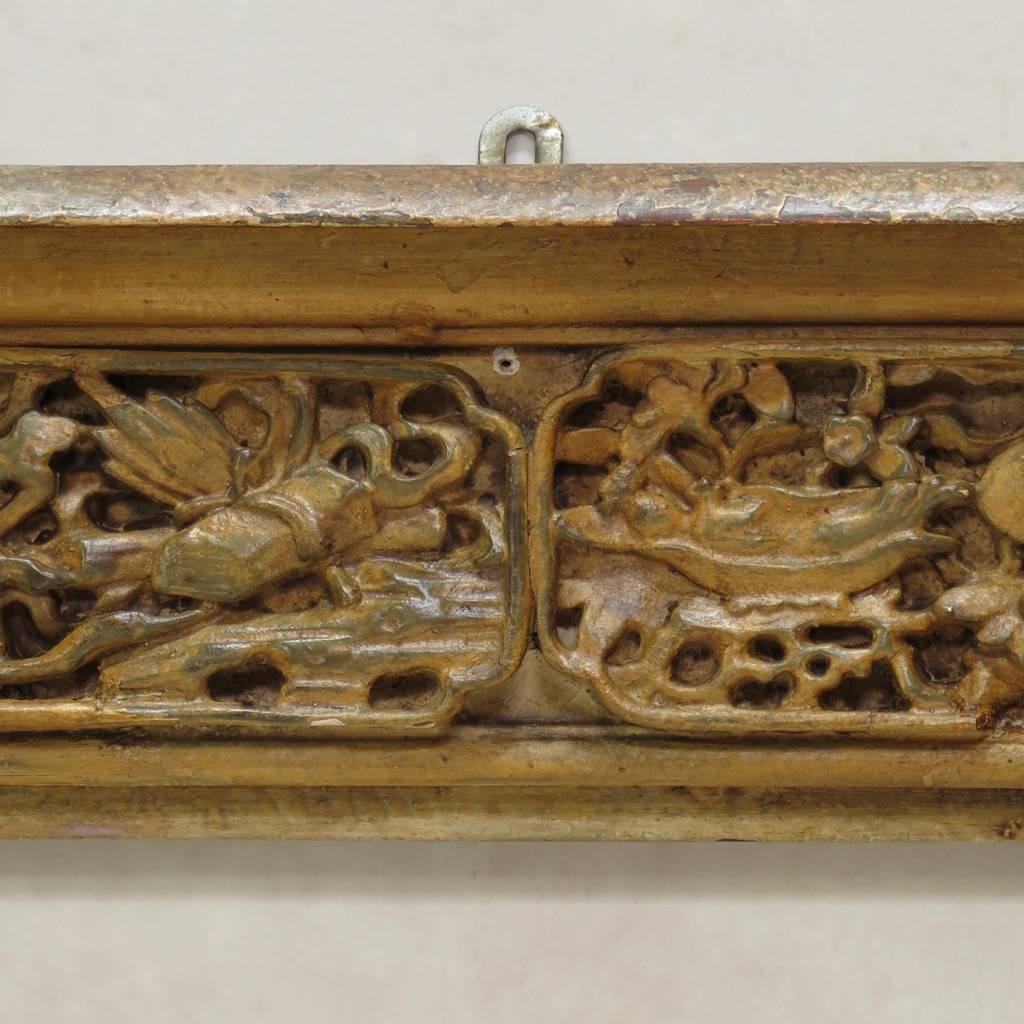 Großer aufwändig geschnitzter Rahmen im chinesischen Stil, Frankreich, 19. Jahrhundert (Französisch) im Angebot