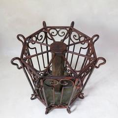 Large Wrought Iron Umbrella Stand, France, Late 19th Century