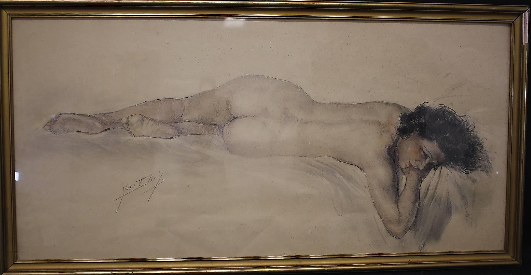 Pastel and pencil drawing on paper by French artist Yves Diey (1892-1984).
Signed. Framed. Drawing dimensions with out frame 29