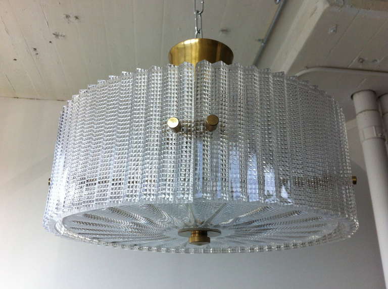 Scandinavian Modern Pendant by Carl Fagerlund for Orrefors For Sale