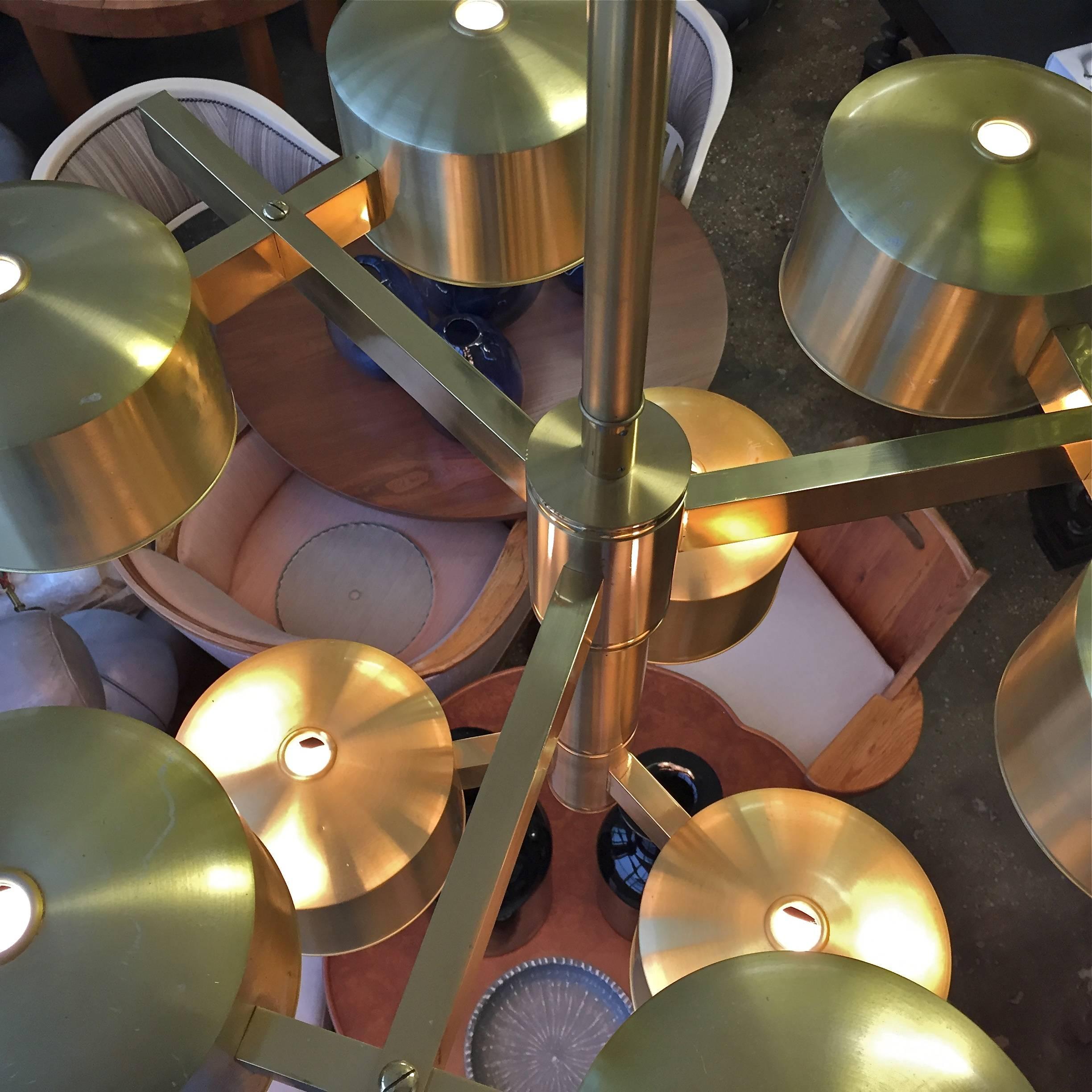 Metà XX secolo Lampadario oversize di Hans-Agne Jakobsson in vendita