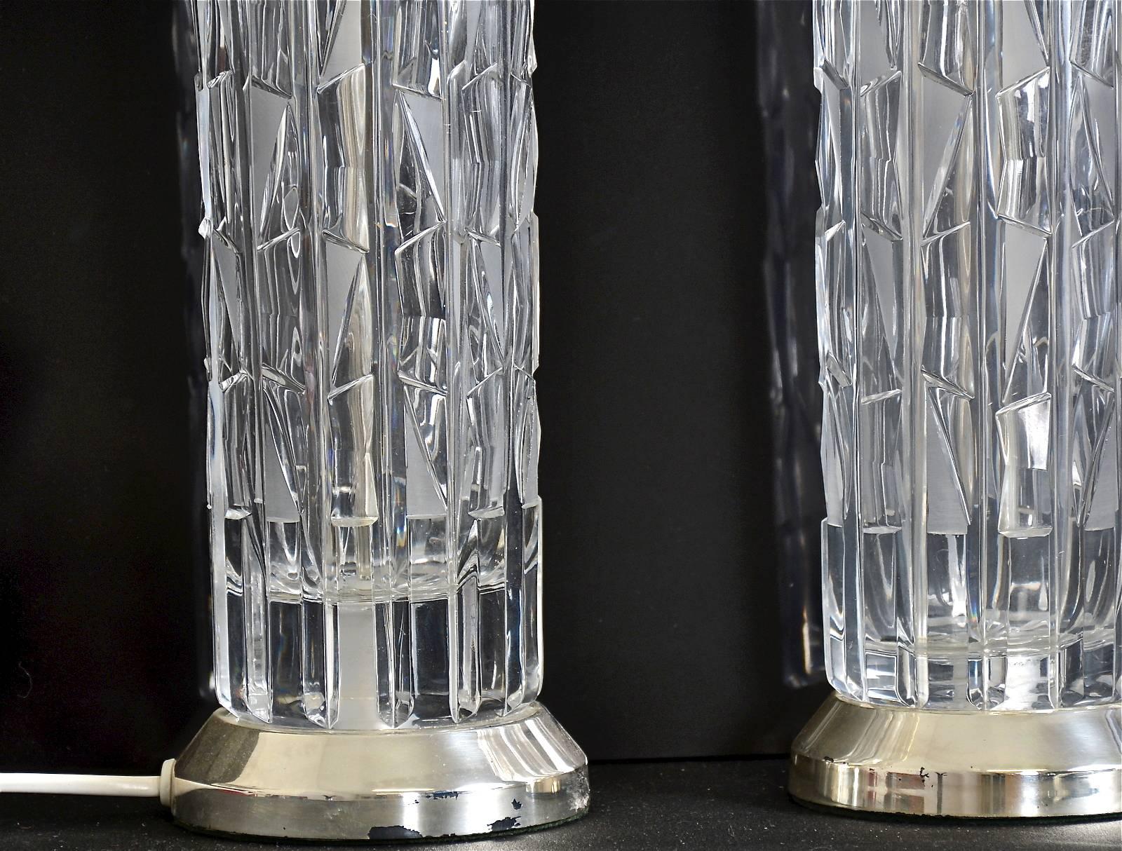 czech crystal table lamps