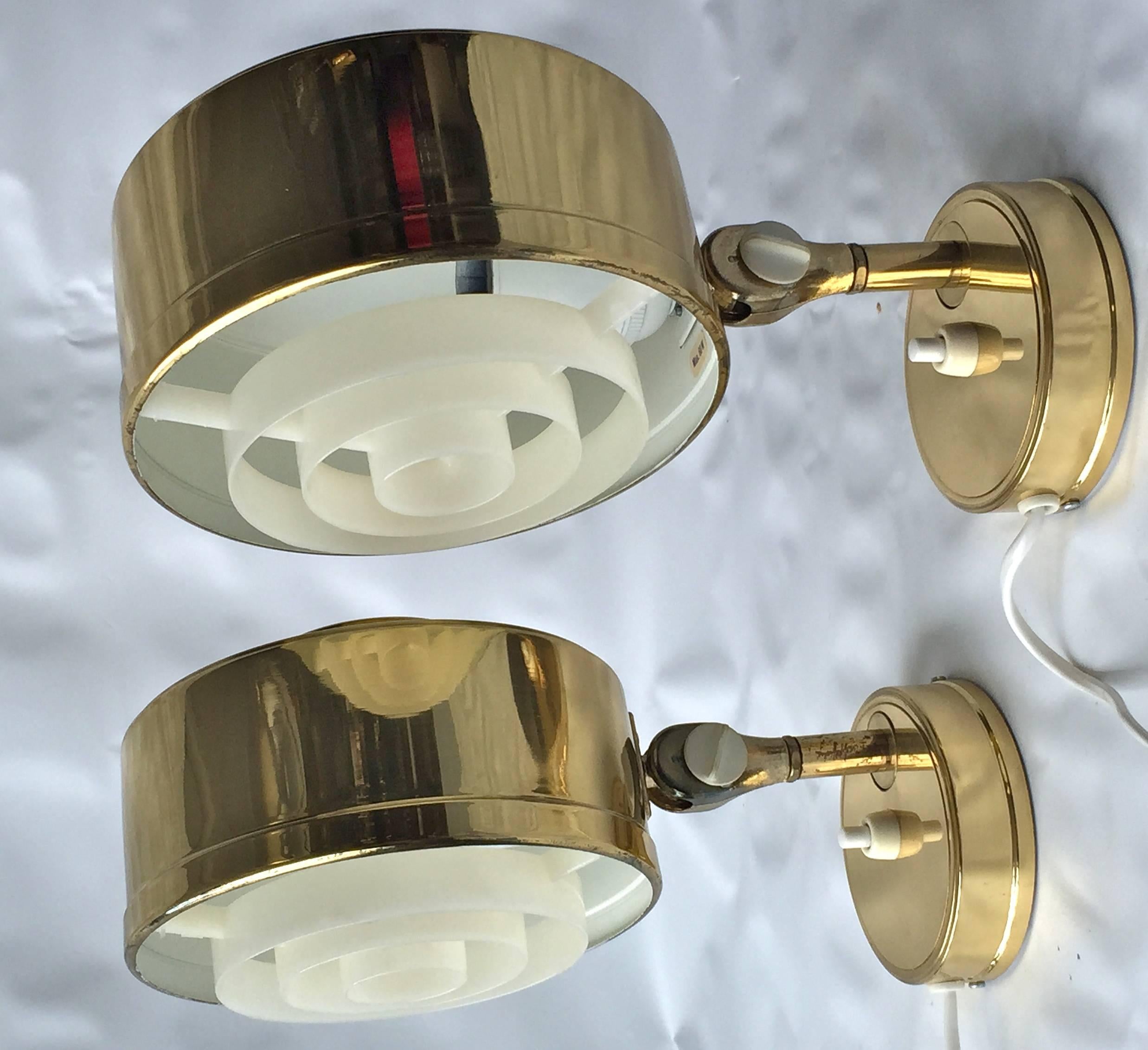 Pair of Swedish Reading Lamps In Good Condition In Long Island City, NY