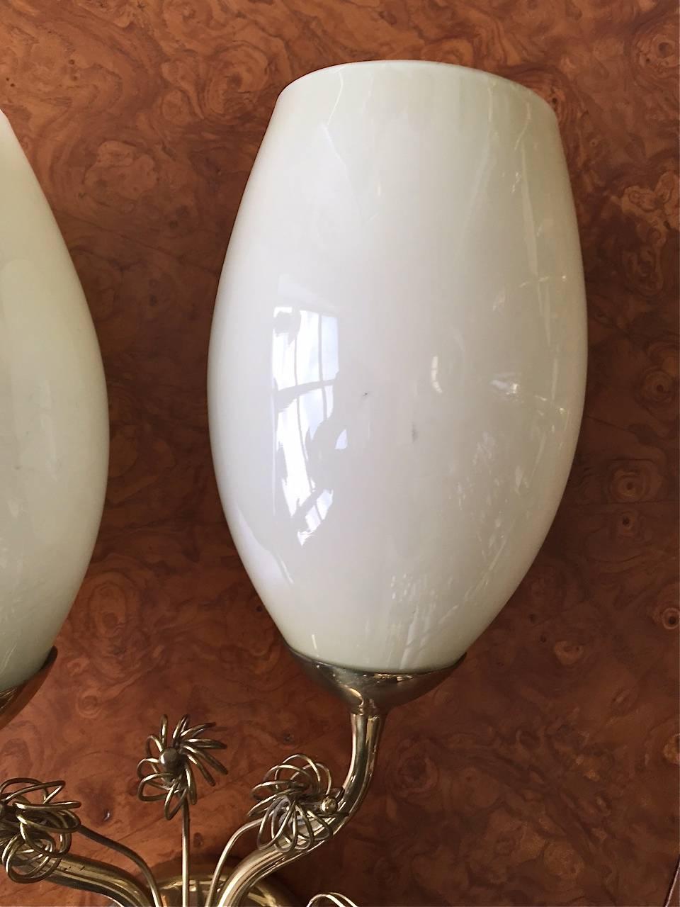 Finnish Rare Large Wall Light by Paavo Tynell for Taito Oy