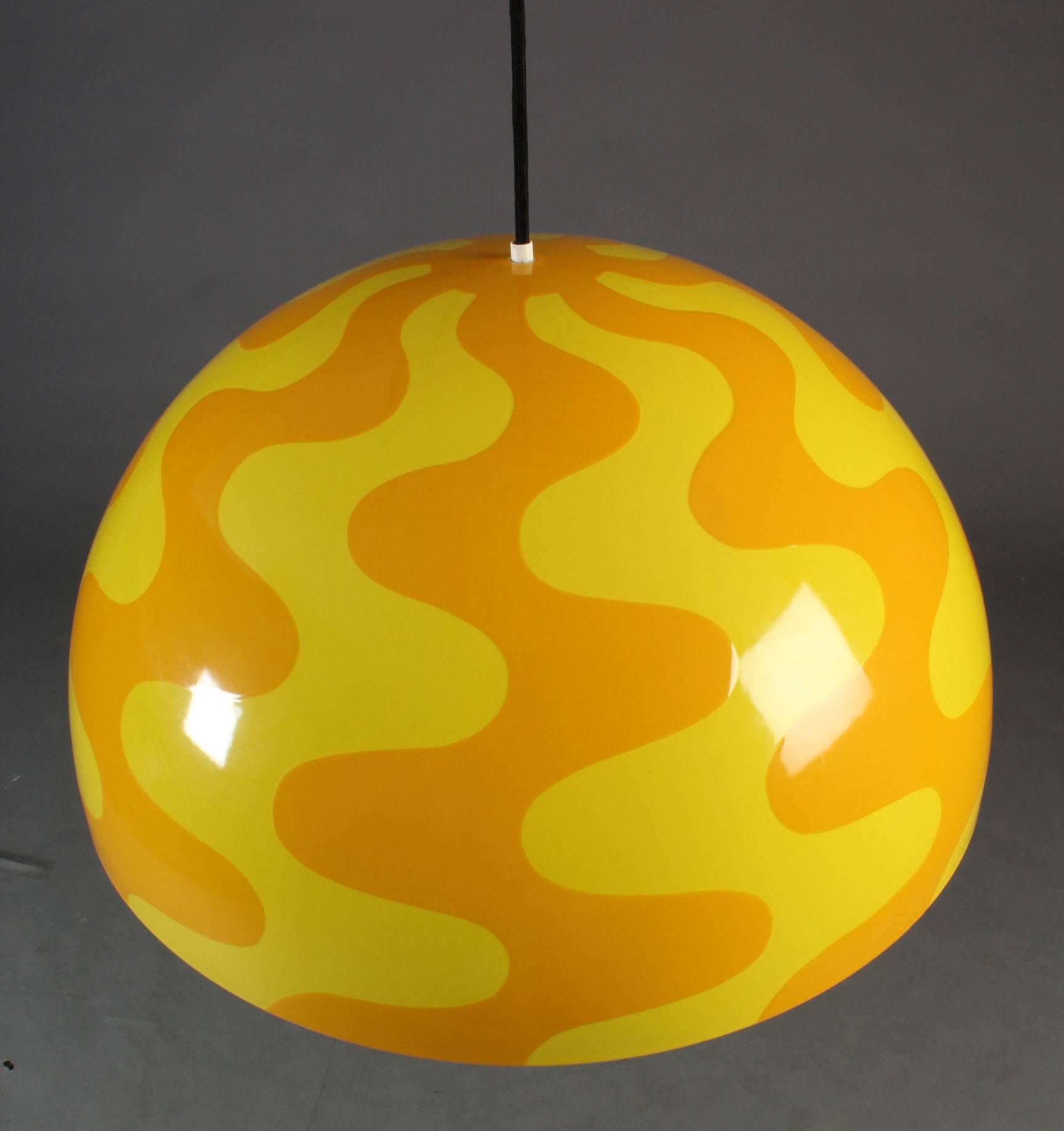 Danish Large and Rare Flower Pot Pendant by Verner Panton For Sale
