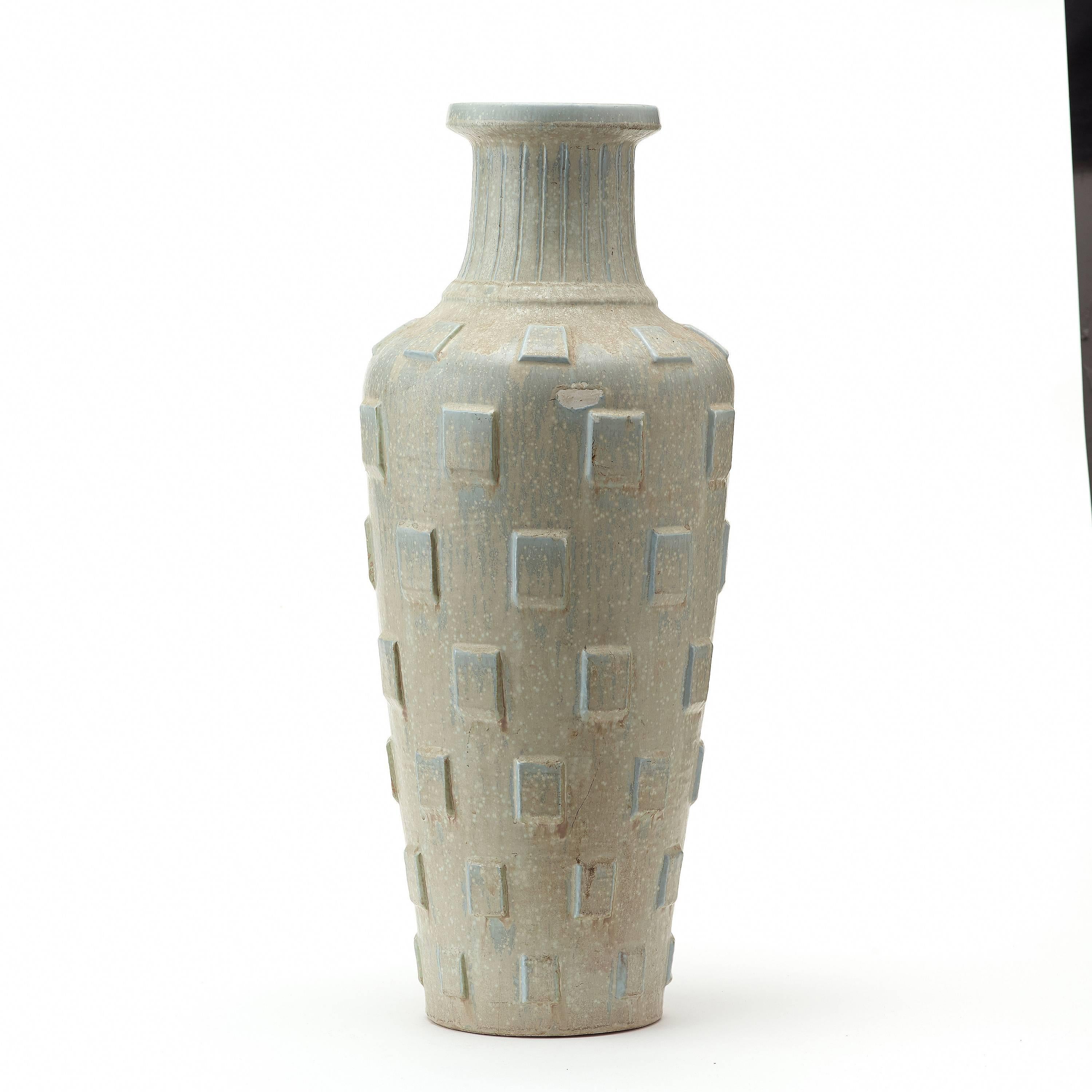 Scandinavian Modern Rare Floor Vase by Gunnar Nylund For Sale