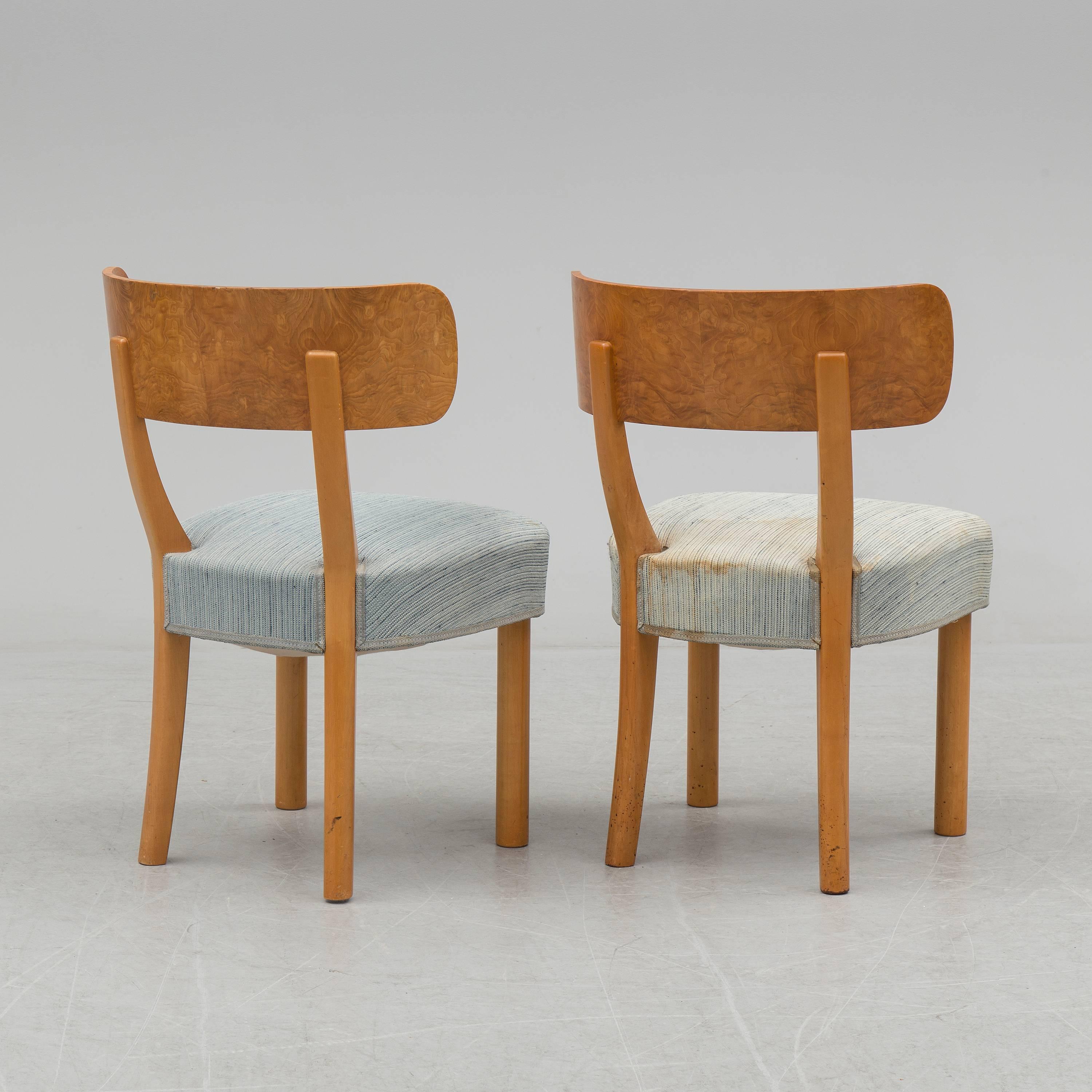 Set of Eight Dining Chairs by Axel Einar Hjorth In Good Condition In Long Island City, NY