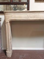 Louis XIV Limestone Mantel