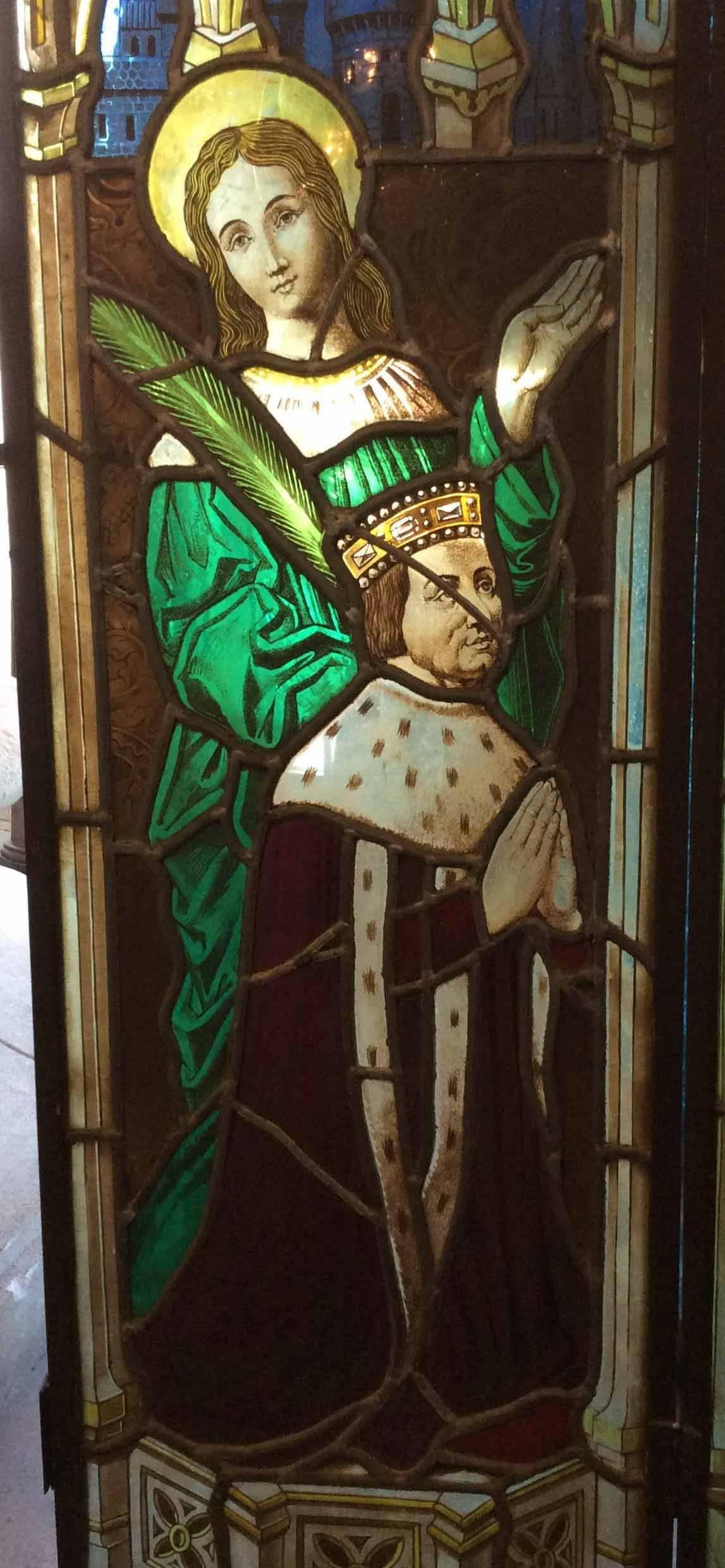 19th Century Religious Stain Glass 