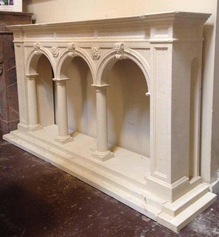 Modern Limestone Architectural Console at 1stDibs