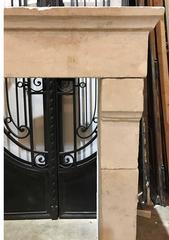 Louis iii Antique Limestone Mantel