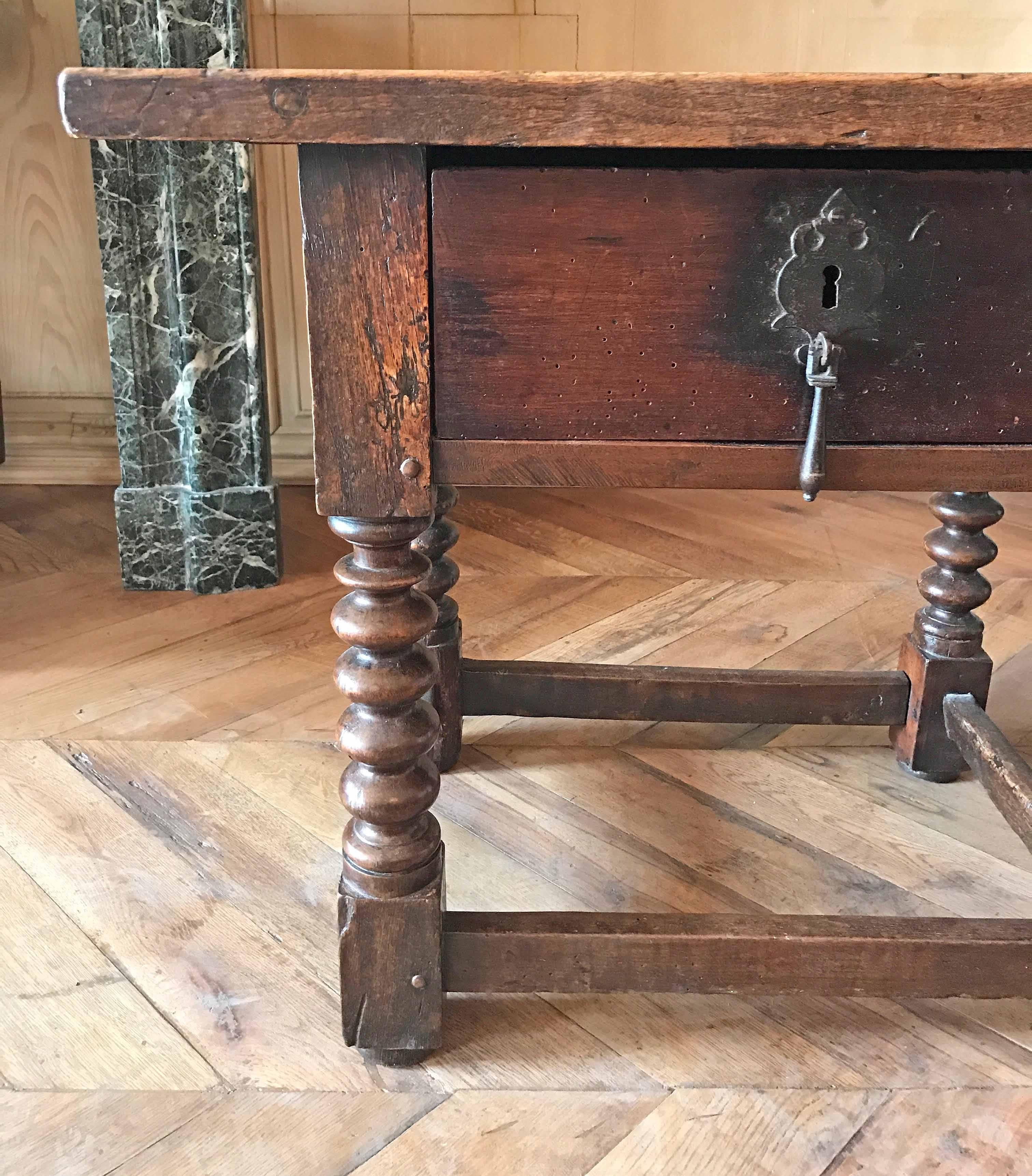 Antique Spanish Side Table, circa 1820 In Good Condition In Dallas, TX