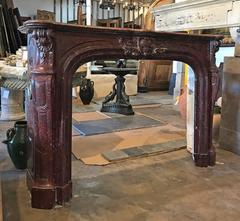 Griotte Rouge Antique Marbel Mantel, circa 1820