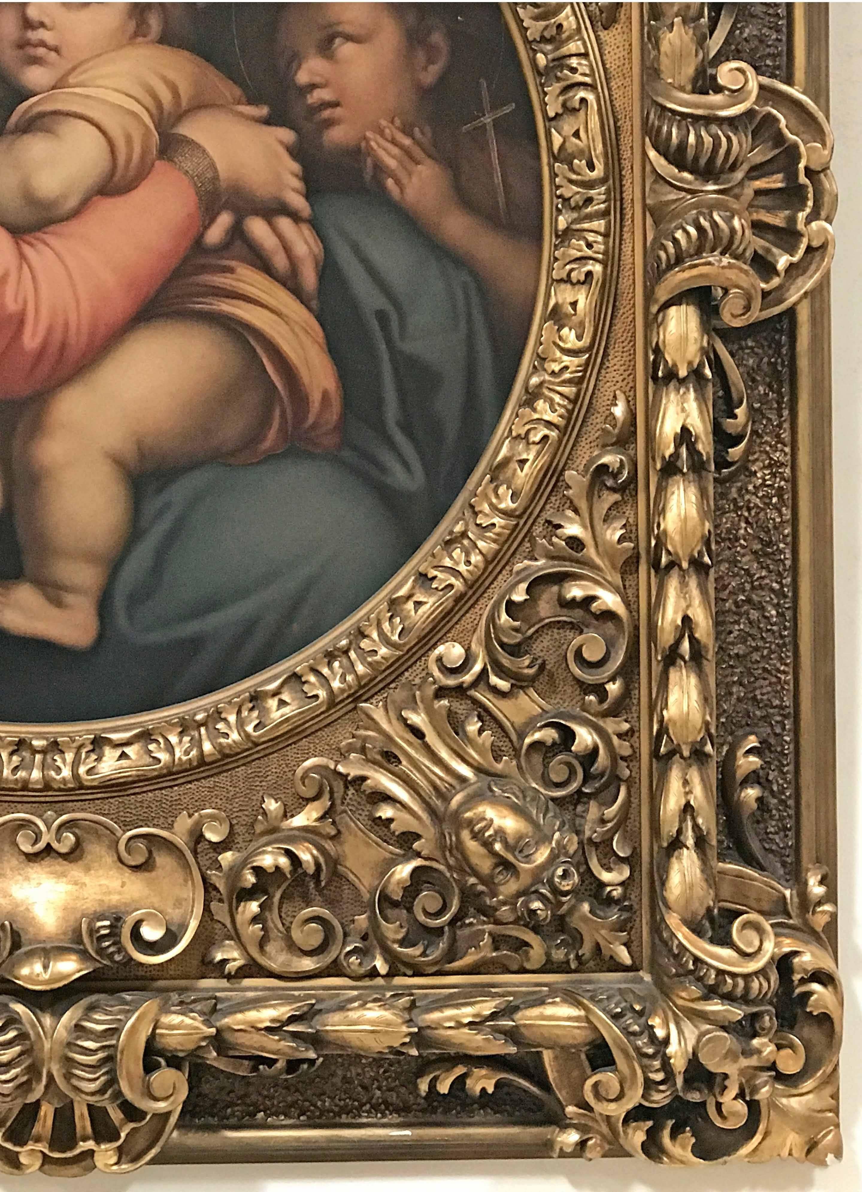 Madonna Della Seggiola, Oil on Canvas, circa 1790 1