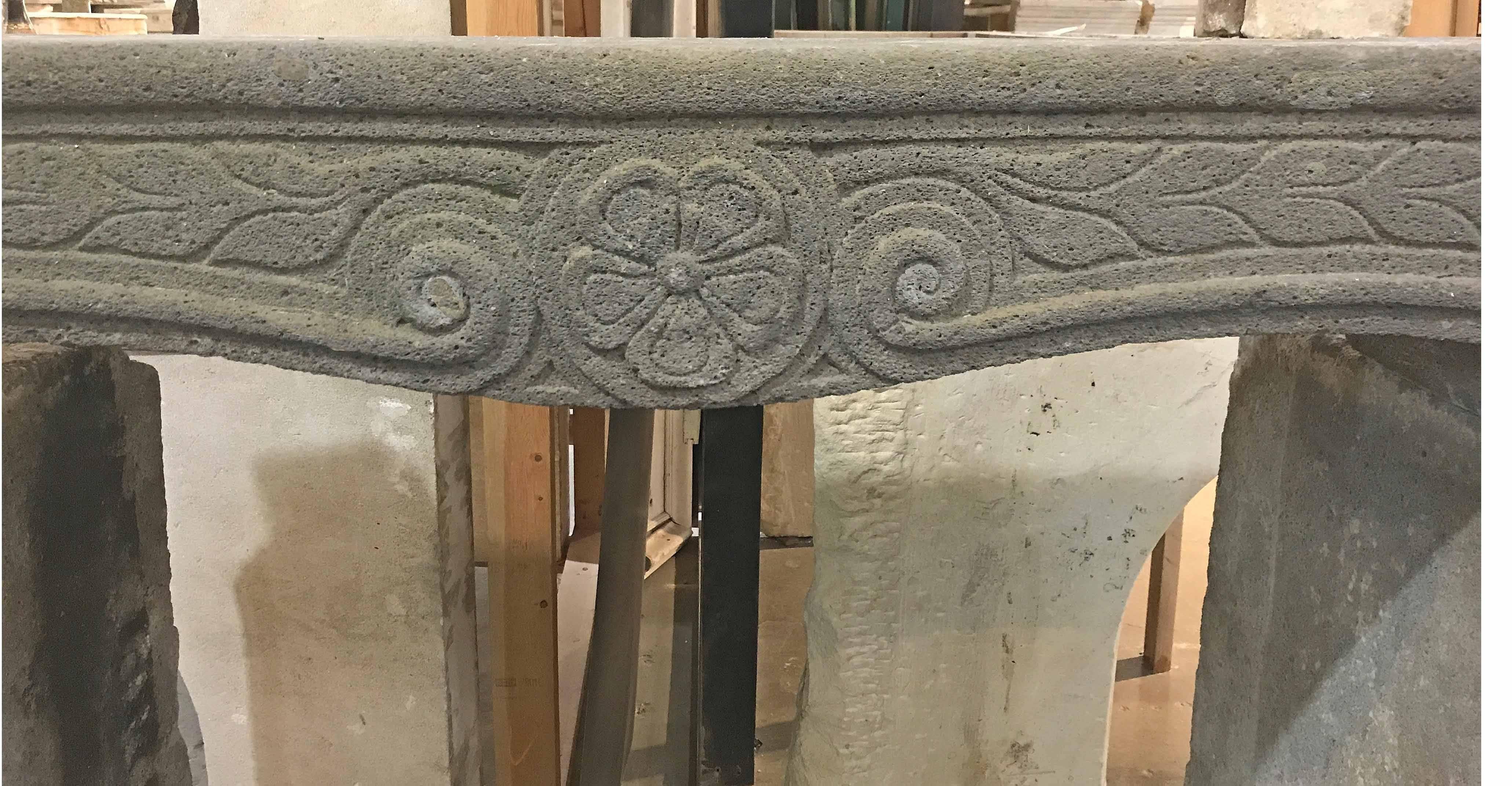 Antique Limestone Mantel

Origin: France

circa 1800

Measurements: 56 3/4