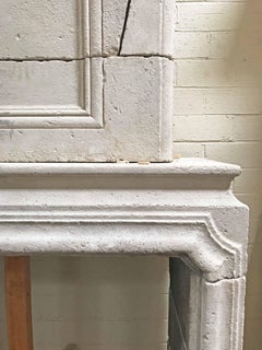 Louis XIV Limstone Mantel, circa 1820