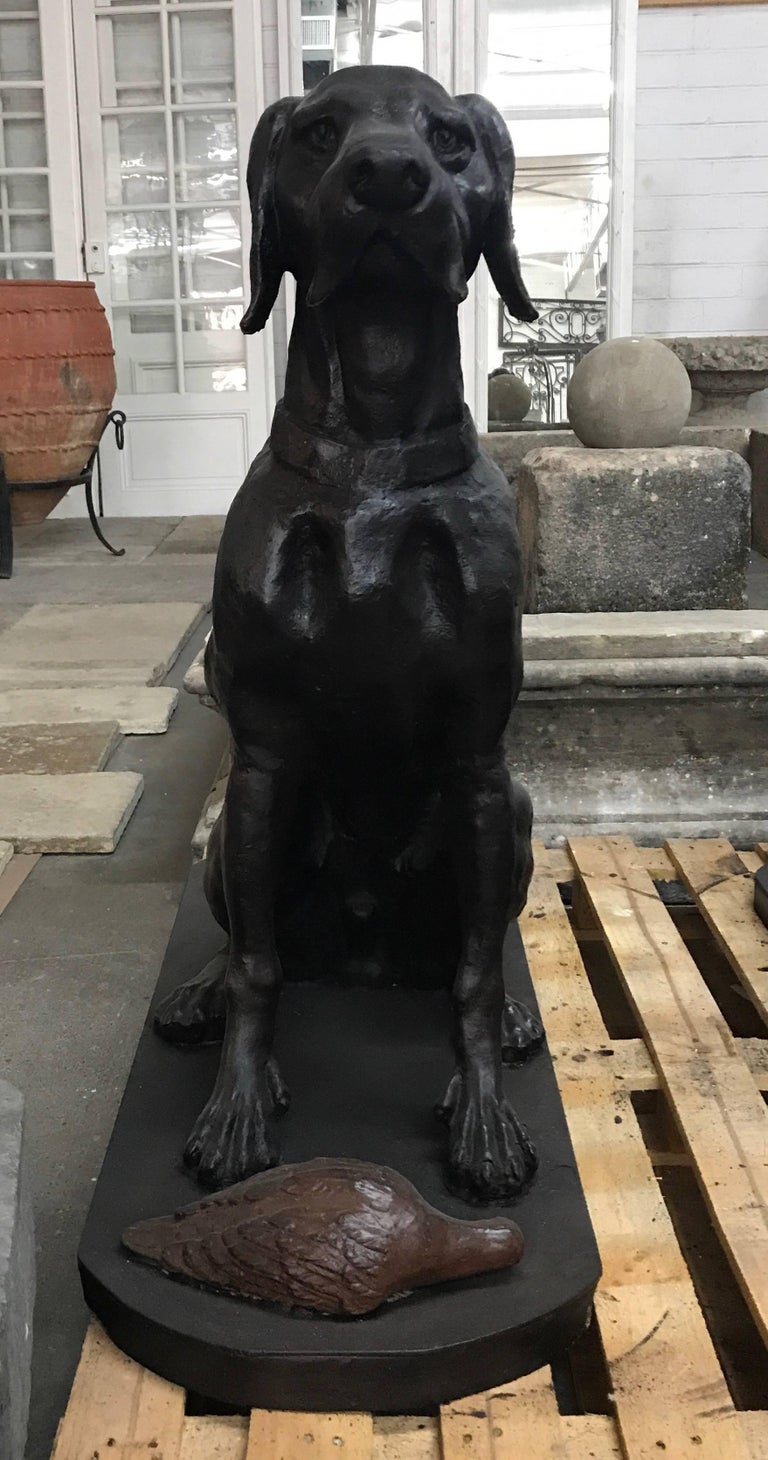 Antique Cast Iron Dogs, circa 1920 For Sale at 1stDibs