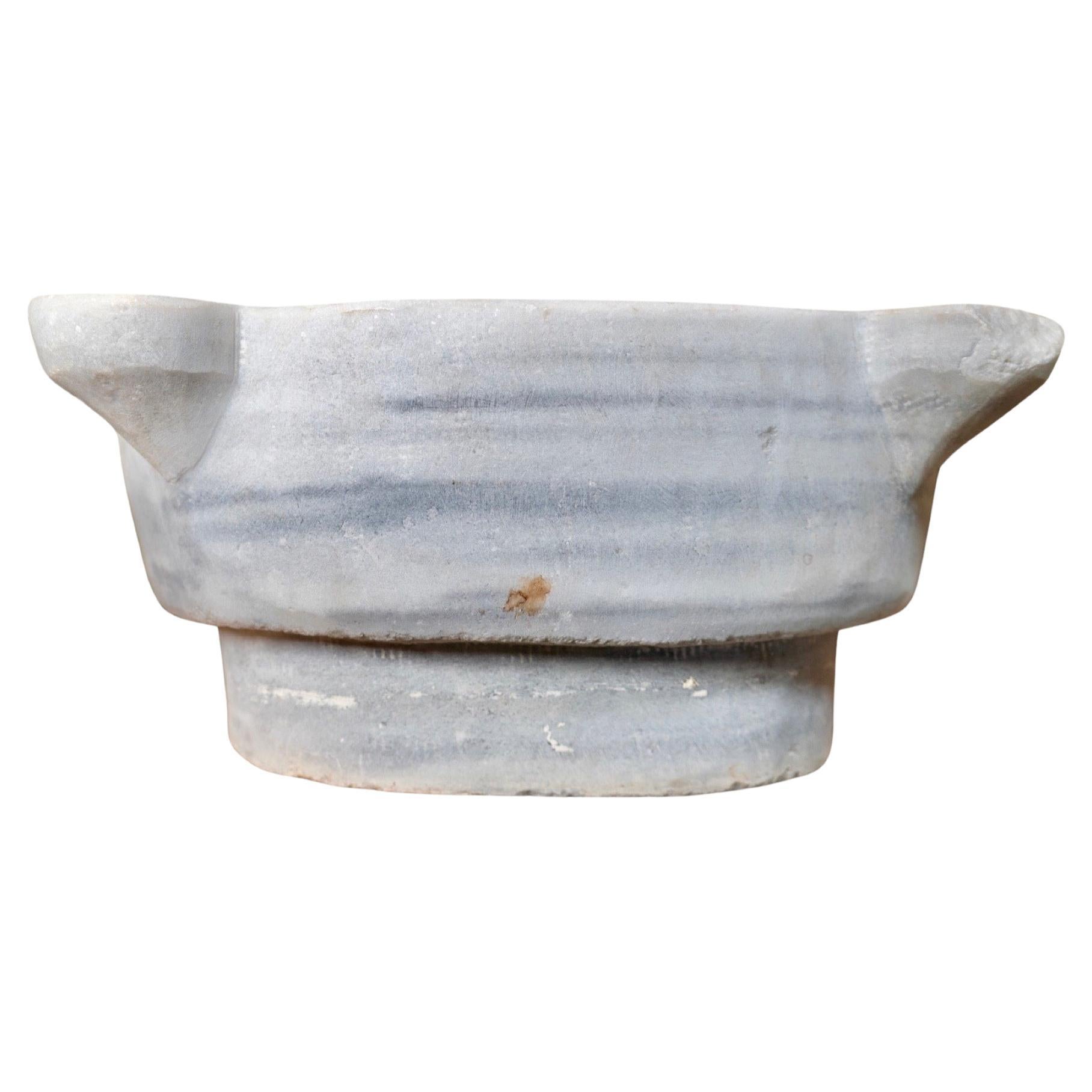 Mid-19th Century Greek White Marble Sink For Sale