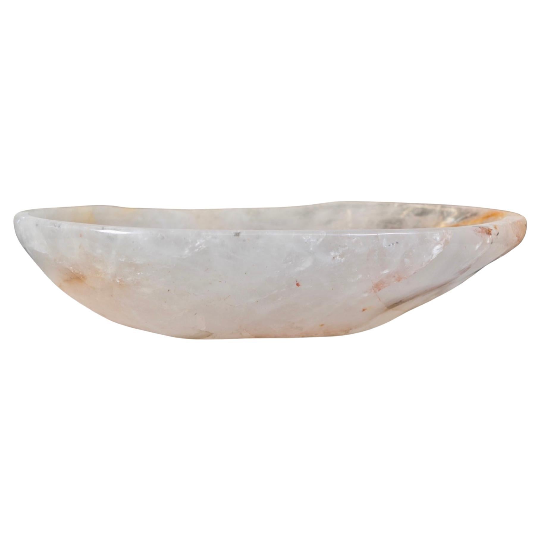 Brazilian Rock Crystal Sink Bowl For Sale
