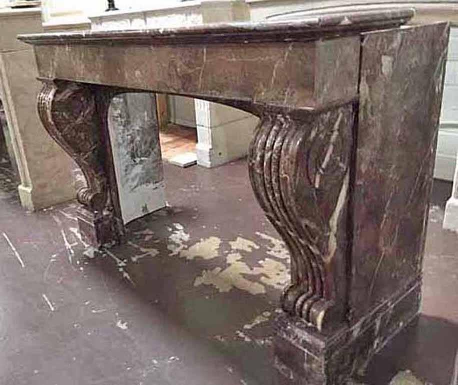 French Antique Marble Mantel