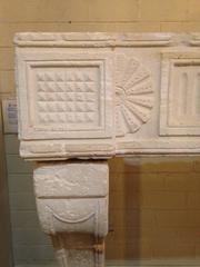 French Antique Limestone Mantel
