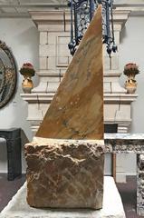 Pyramidin Golden Sienna Marble, Signed