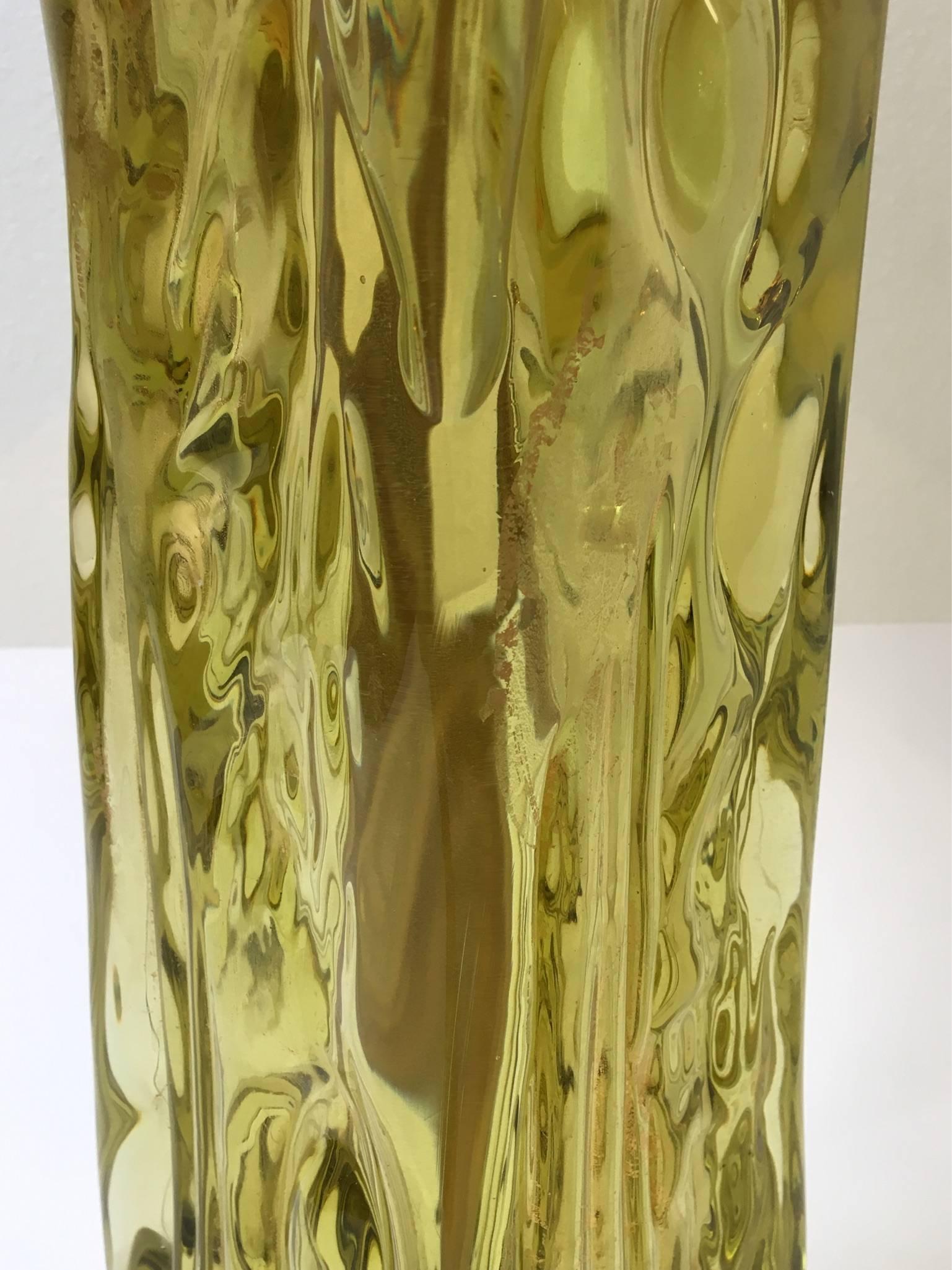 Mid-Century Modern Italian Murano Glass Table Lamp by Seguso for Marbro