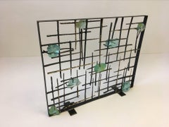 Brutalist Studio Fireplace Screen by American Sculptor John De La Rosa