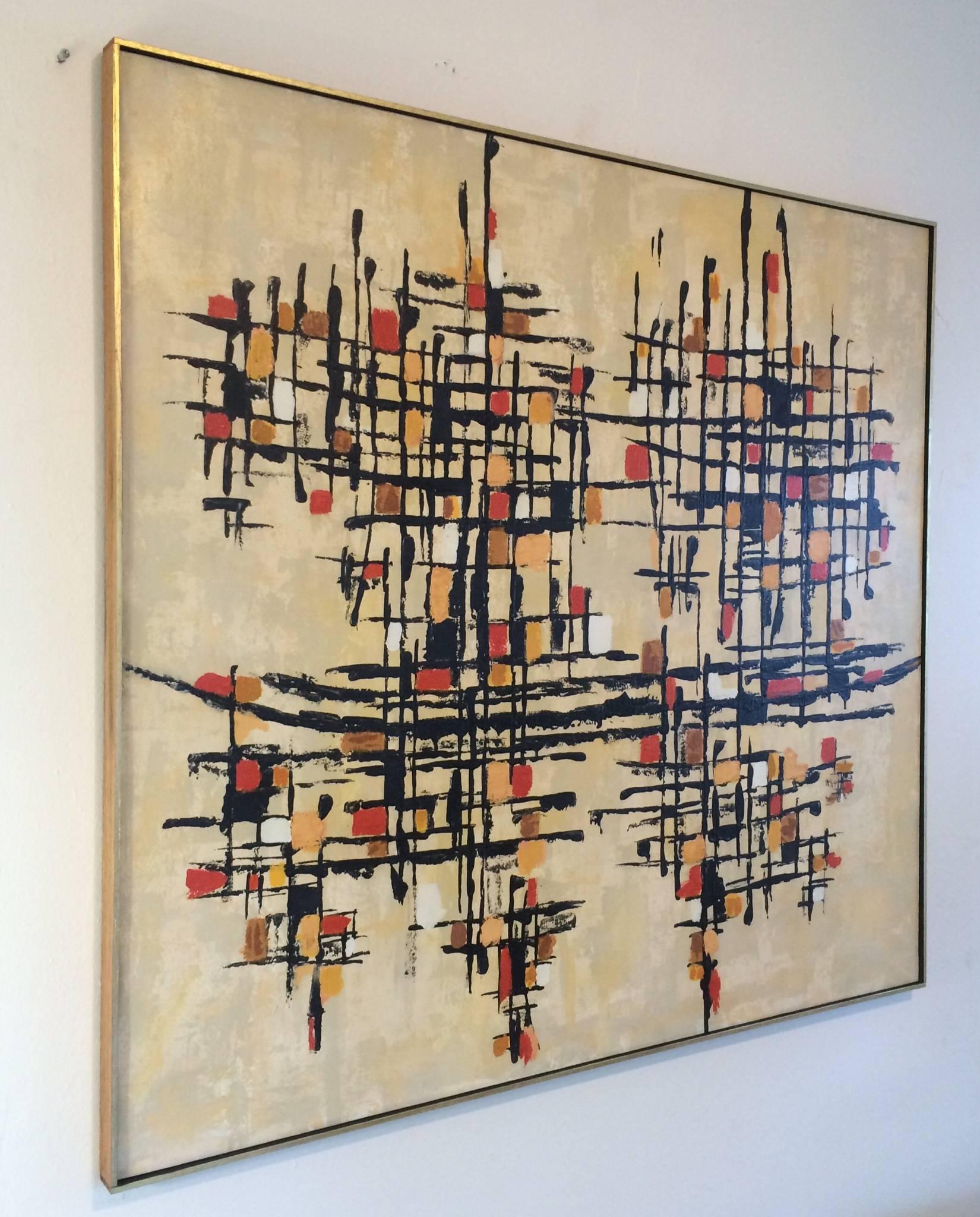 An original acrylic on canvas abstract painting by American artist Tim Mitchell.