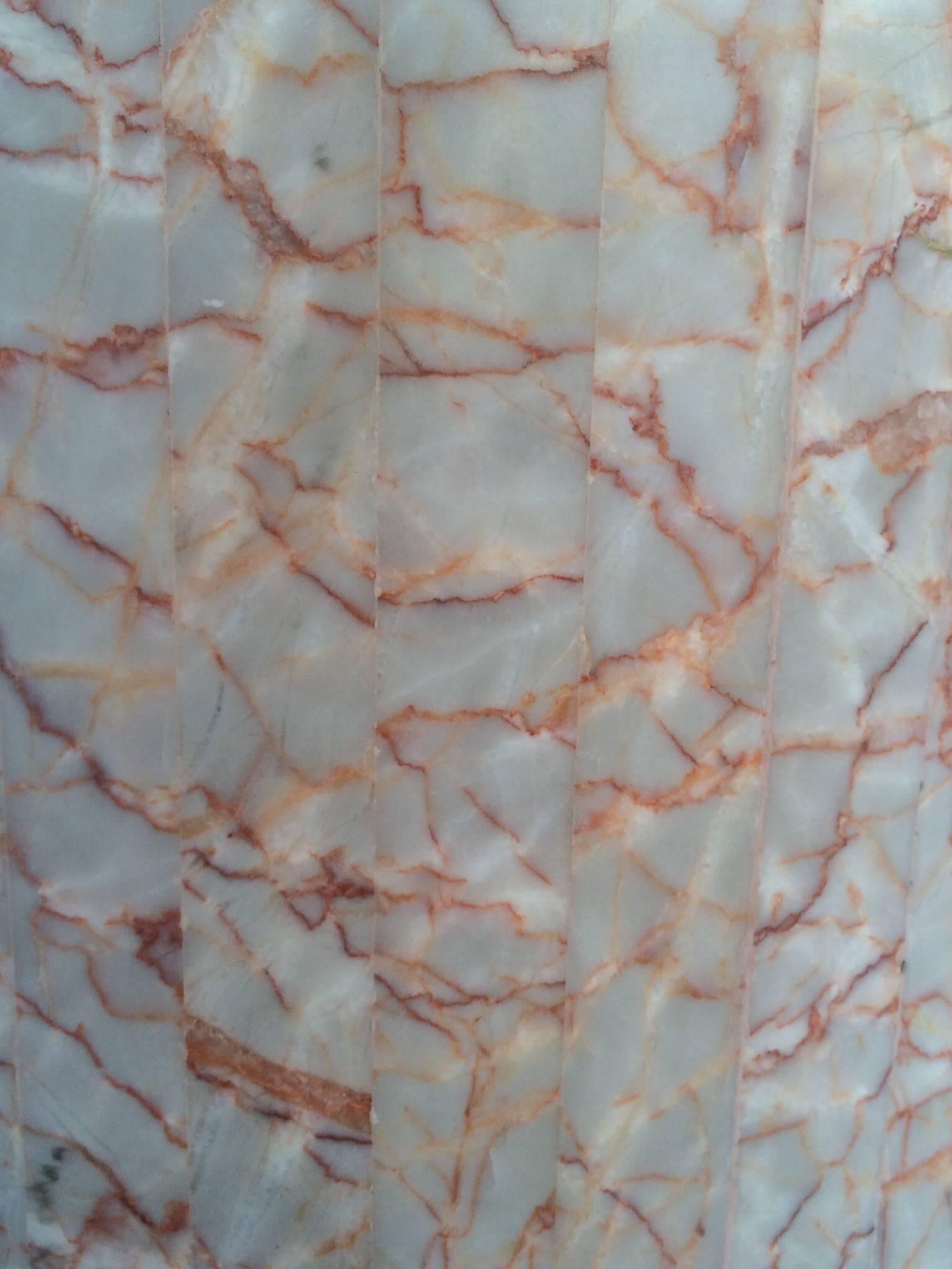 Tessellated Marble Pedestal In Excellent Condition In Palm Springs, CA