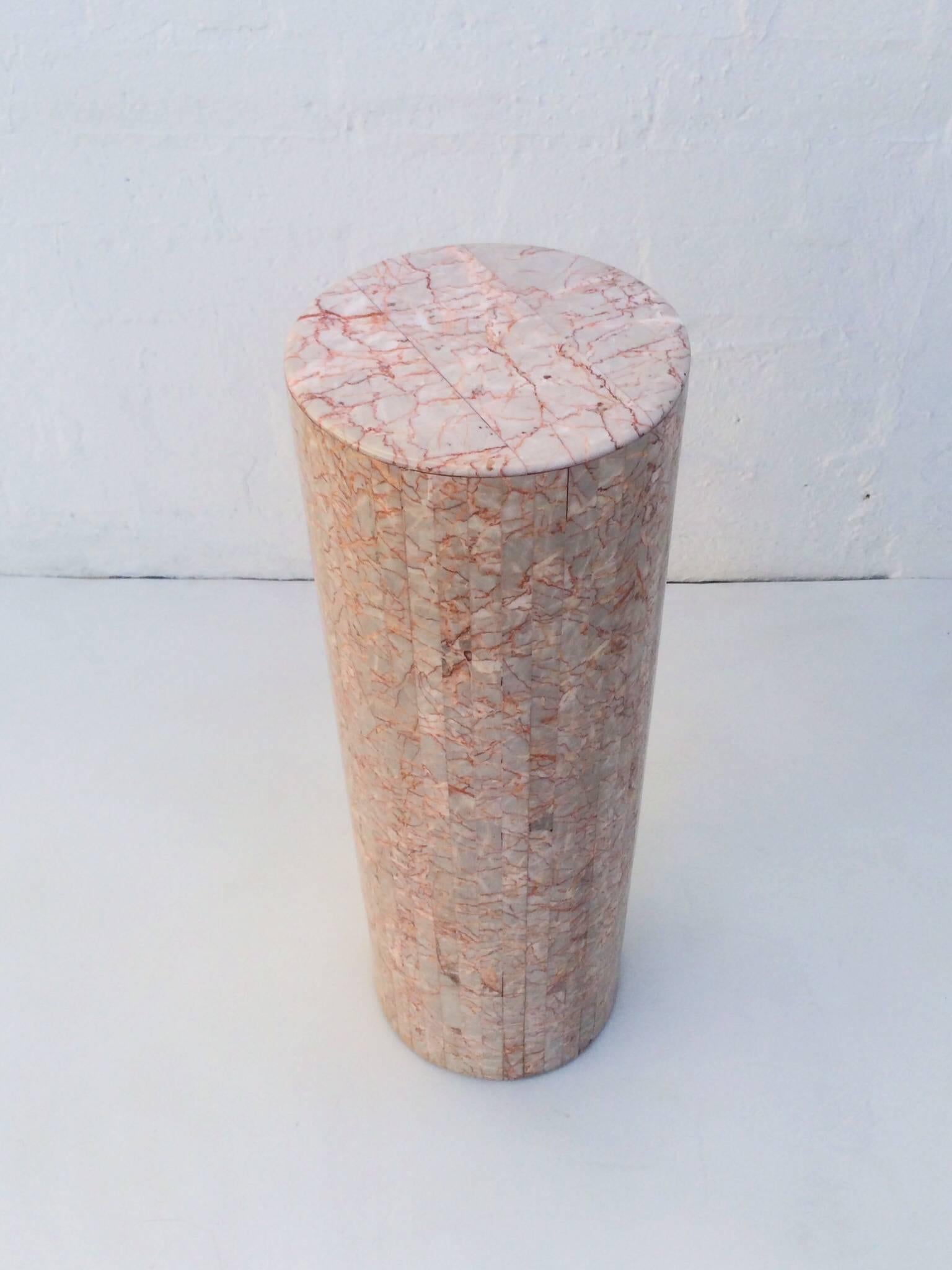 Mid-Century Modern Tessellated Marble Pedestal